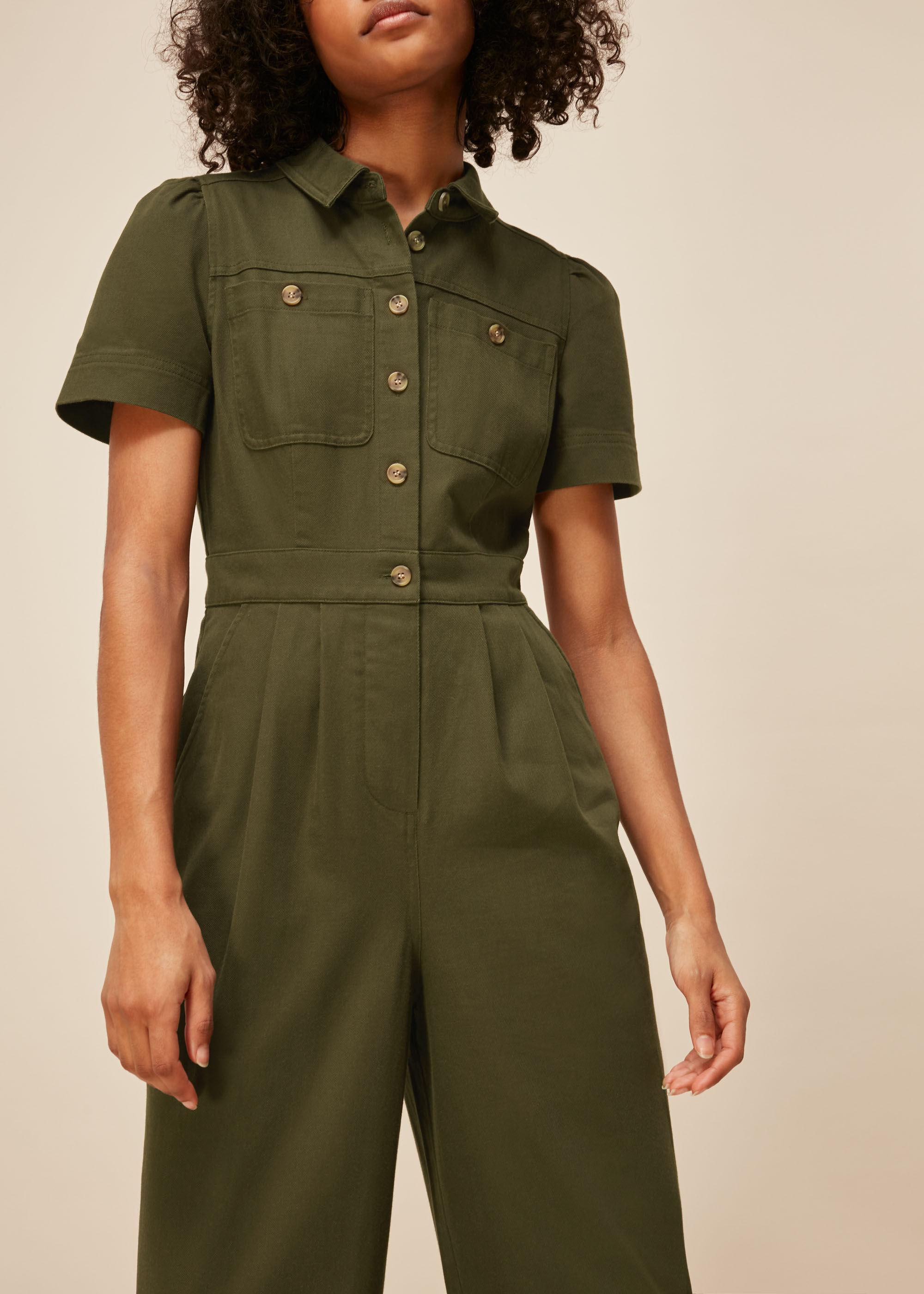 Whistles Cotton Emma Pocket Detail 