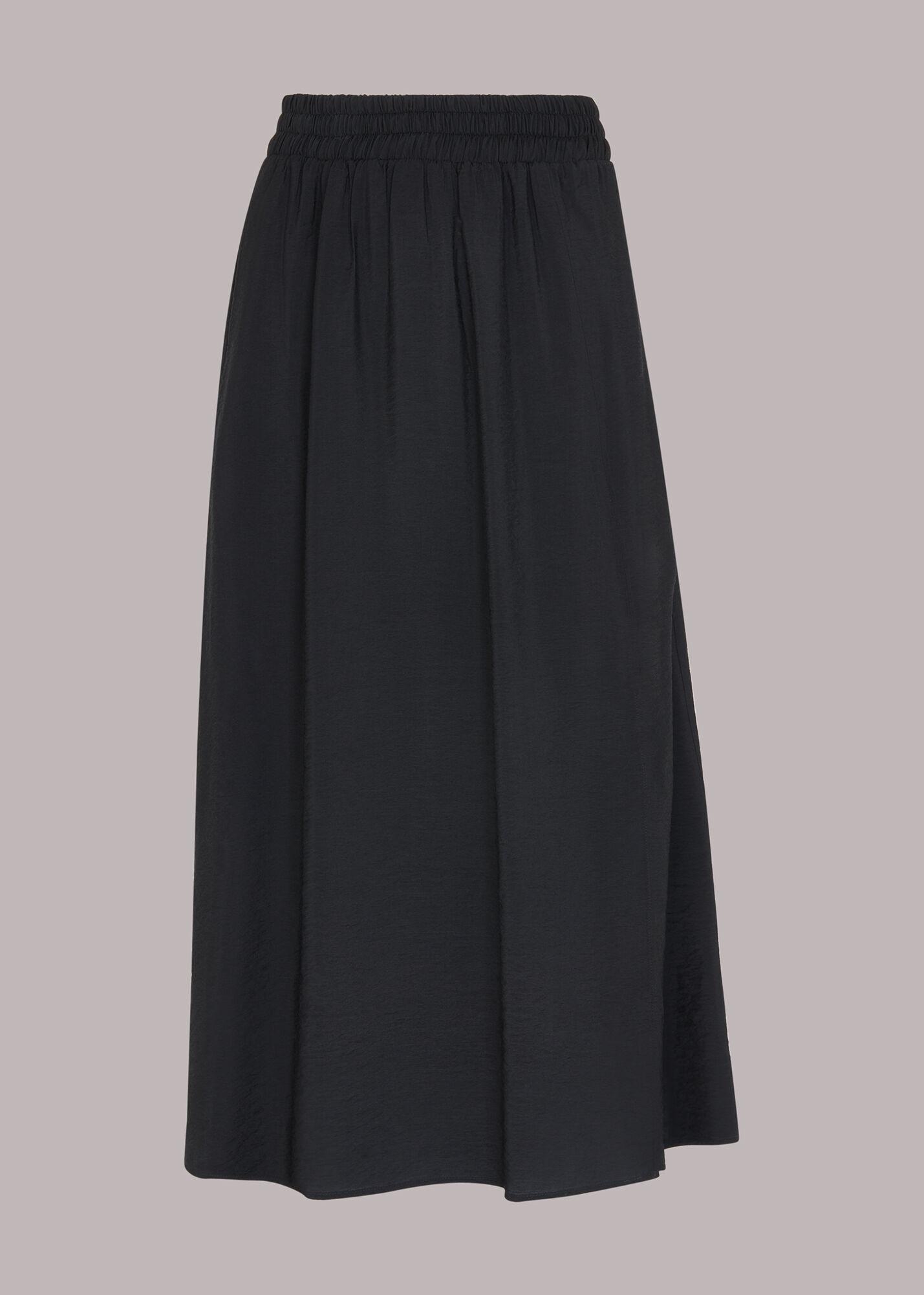 Eva paperbag short skirt black online