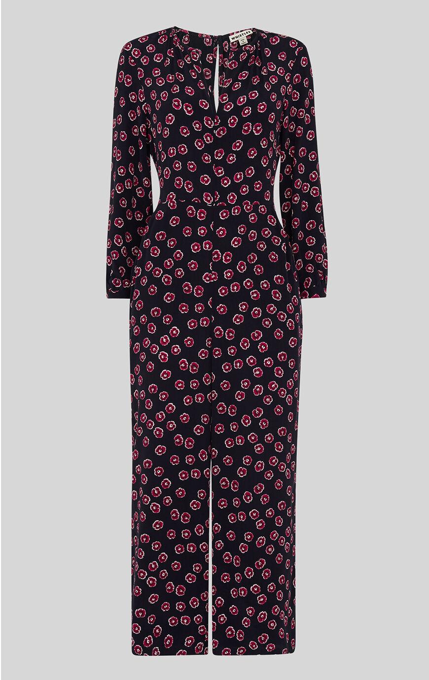 whistles lenno print jumpsuit