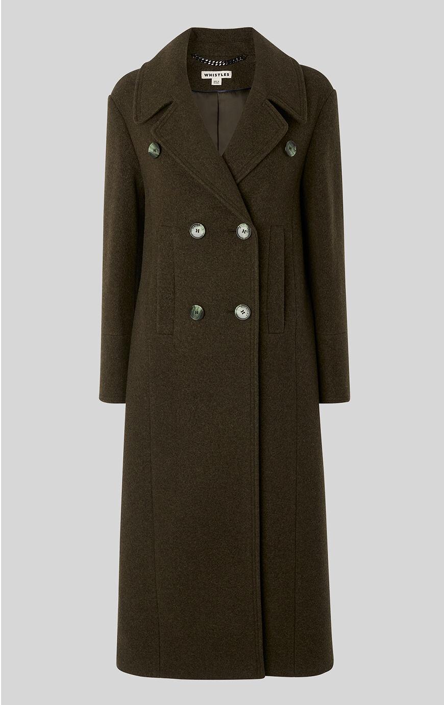 double breasted maxi coat