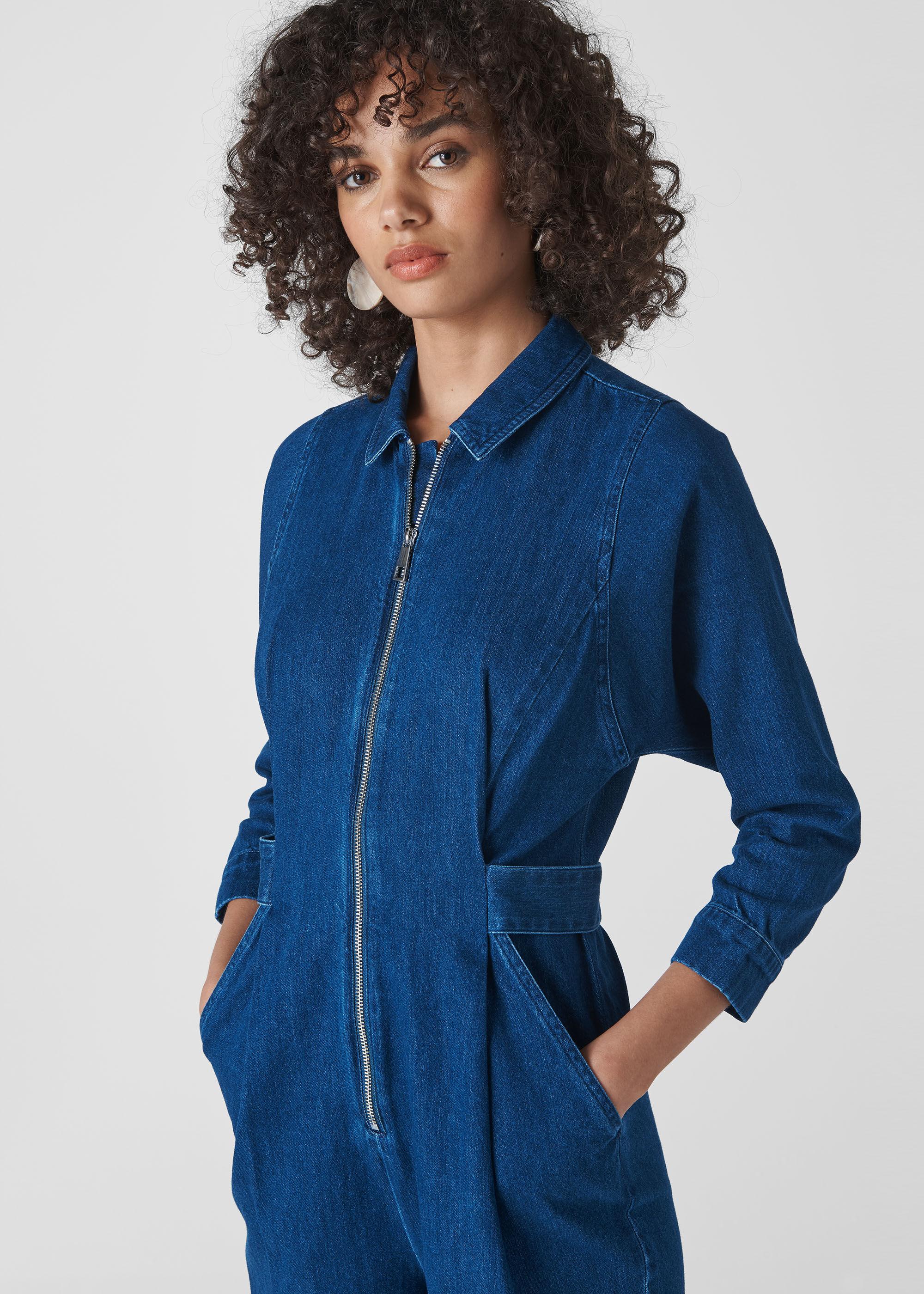 whistles denim jumpsuit