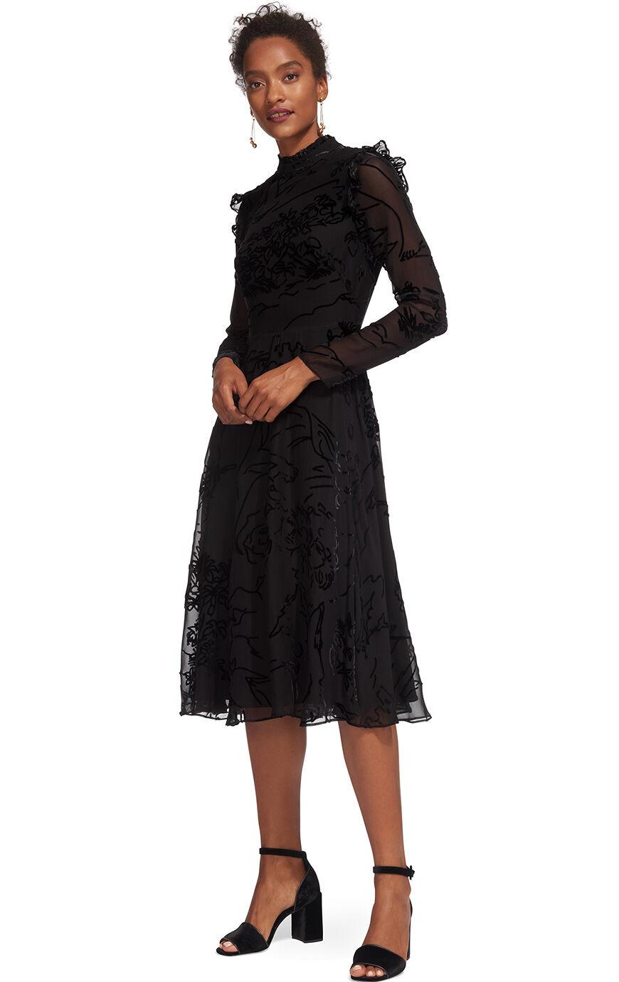 fringe backless dress