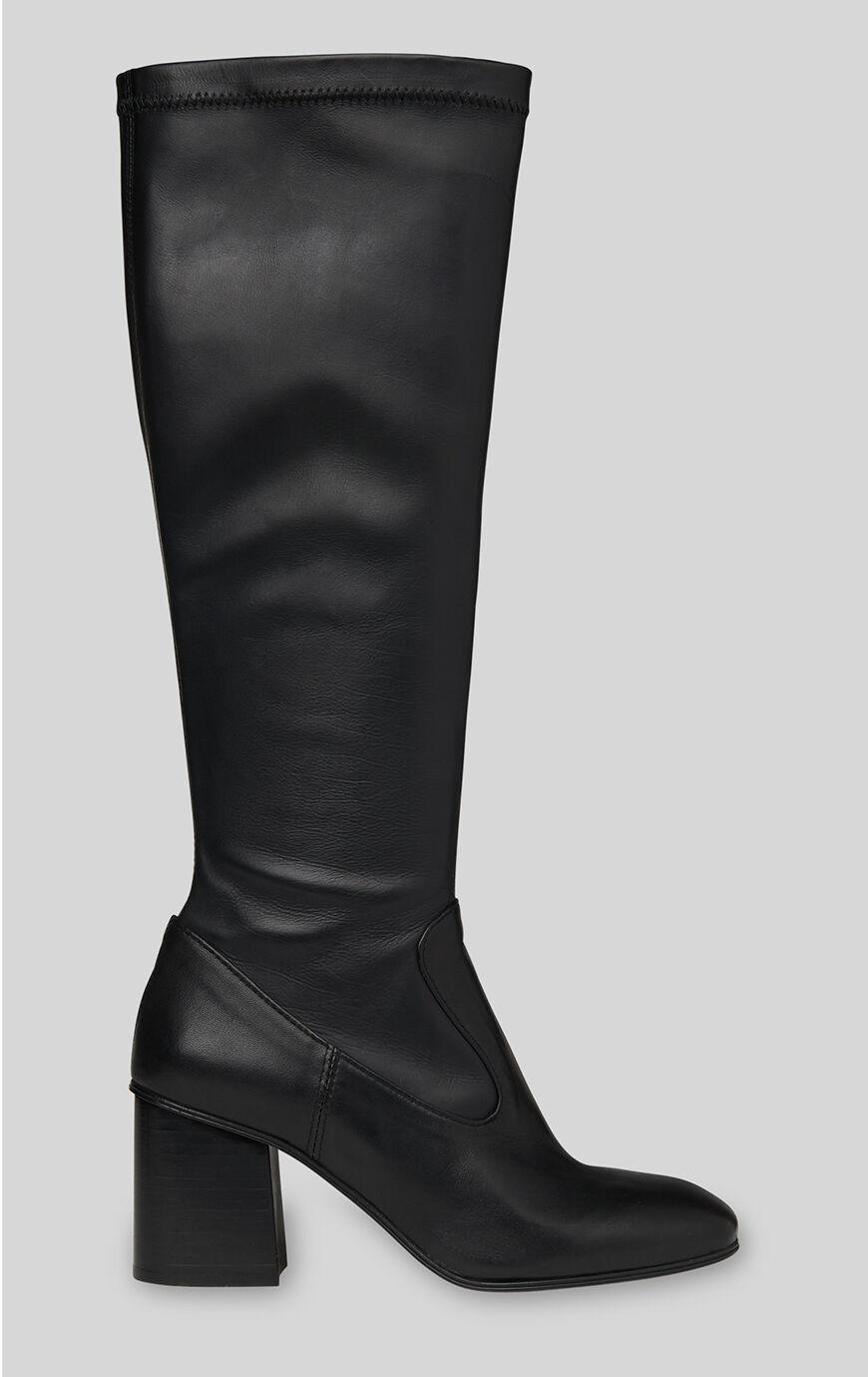 Whistles Leather Vittoria Knee High Sock Boot in Black Lyst