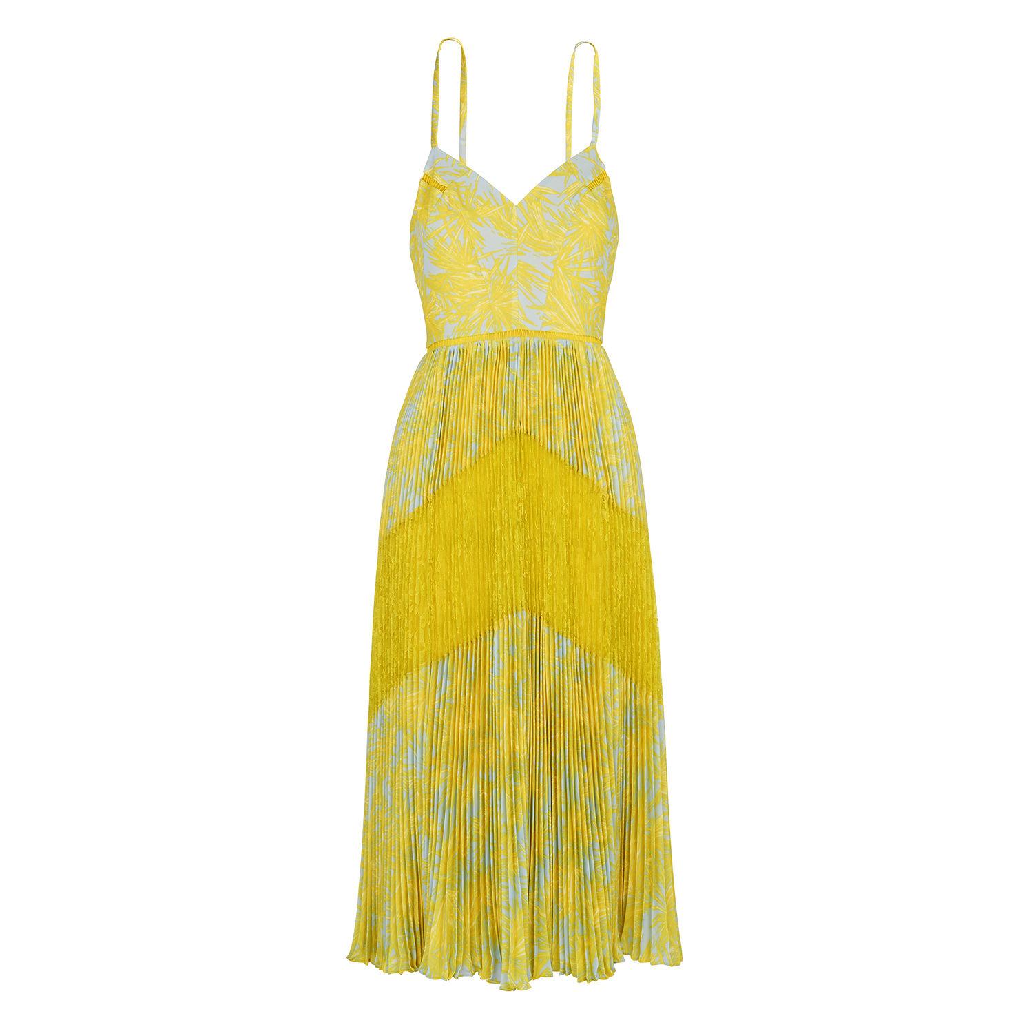 Whistles Iris Lace Dress in Yellow Lyst
