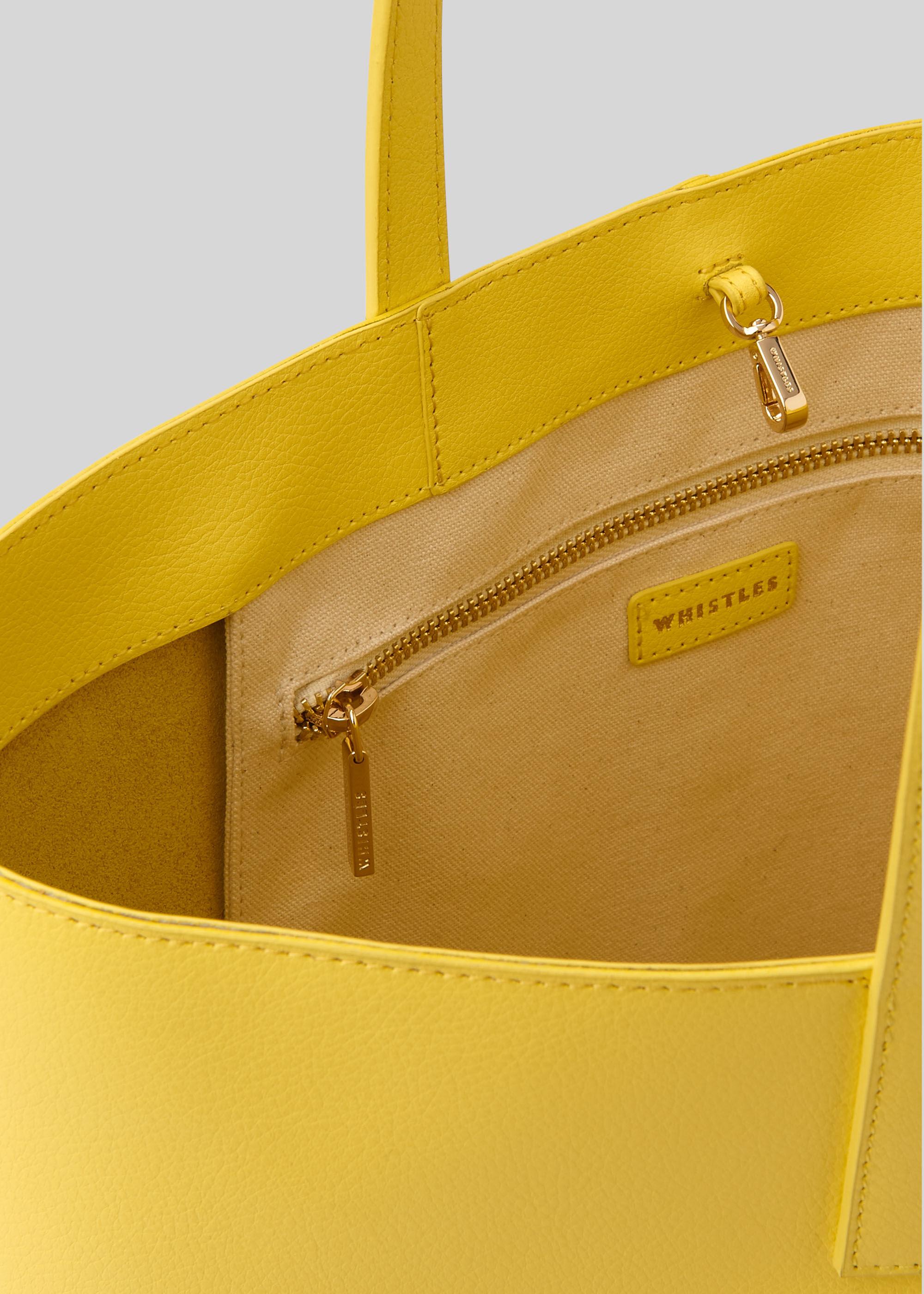 unlined leather tote