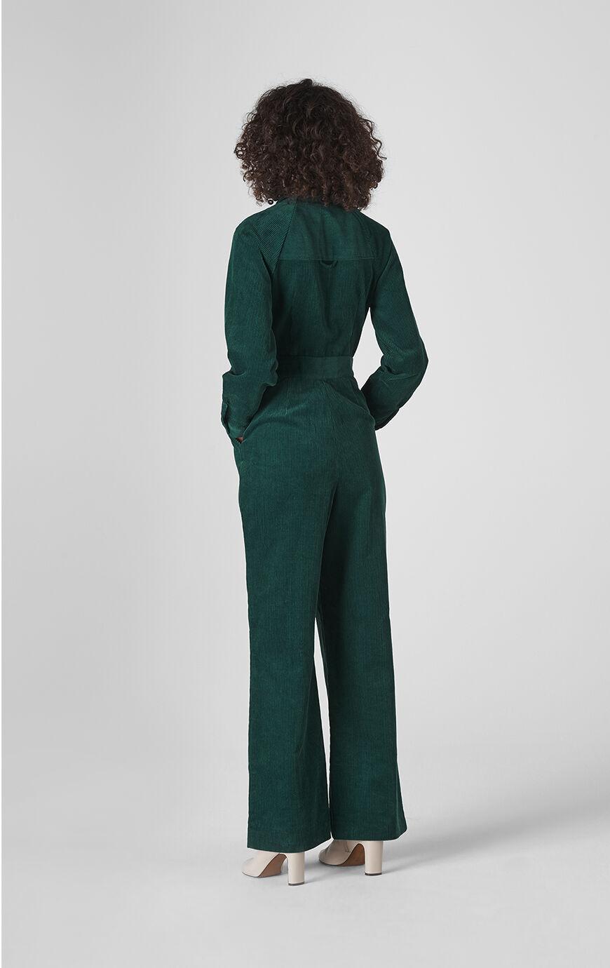 green corduroy jumpsuit