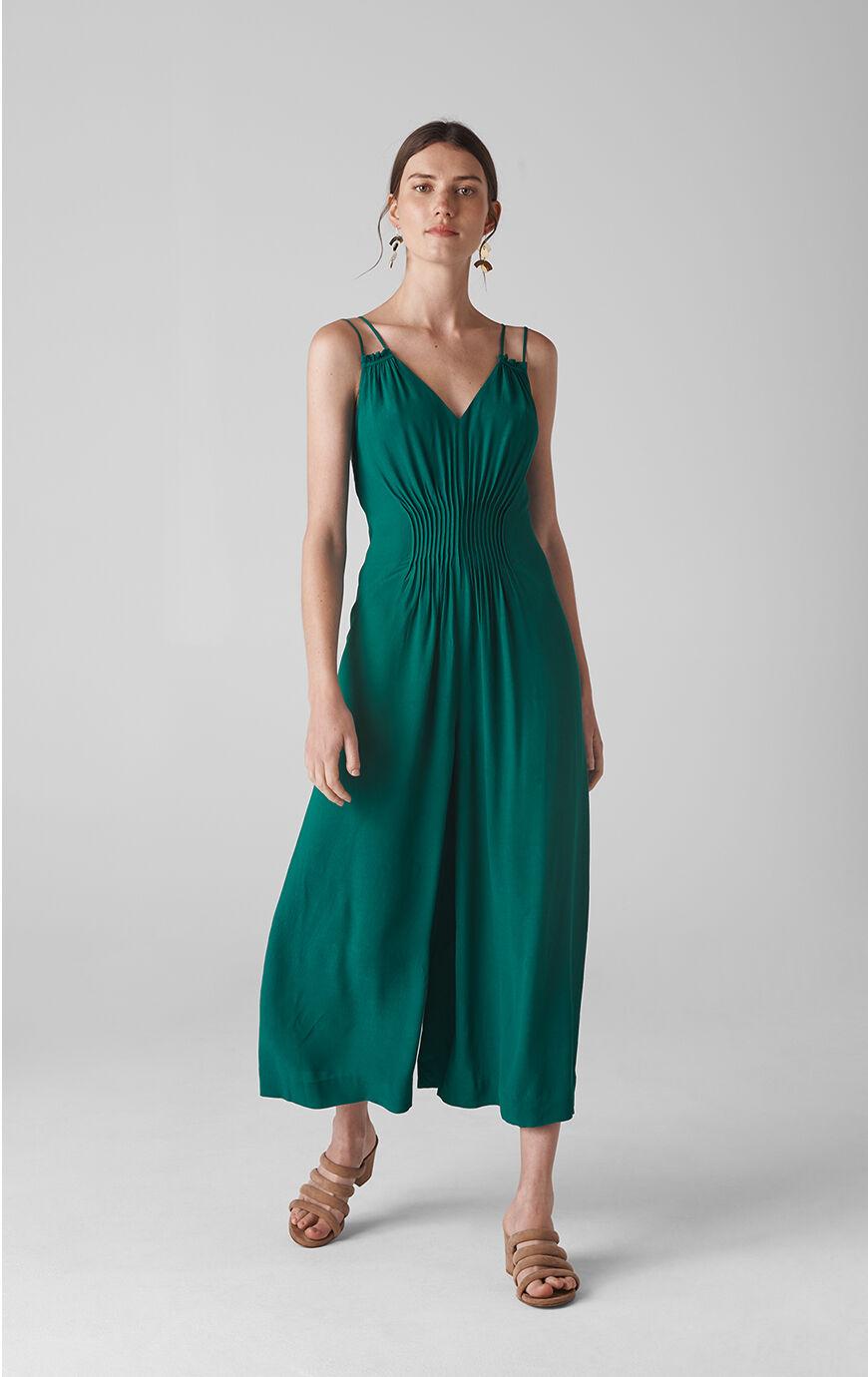 whistles green jumpsuit