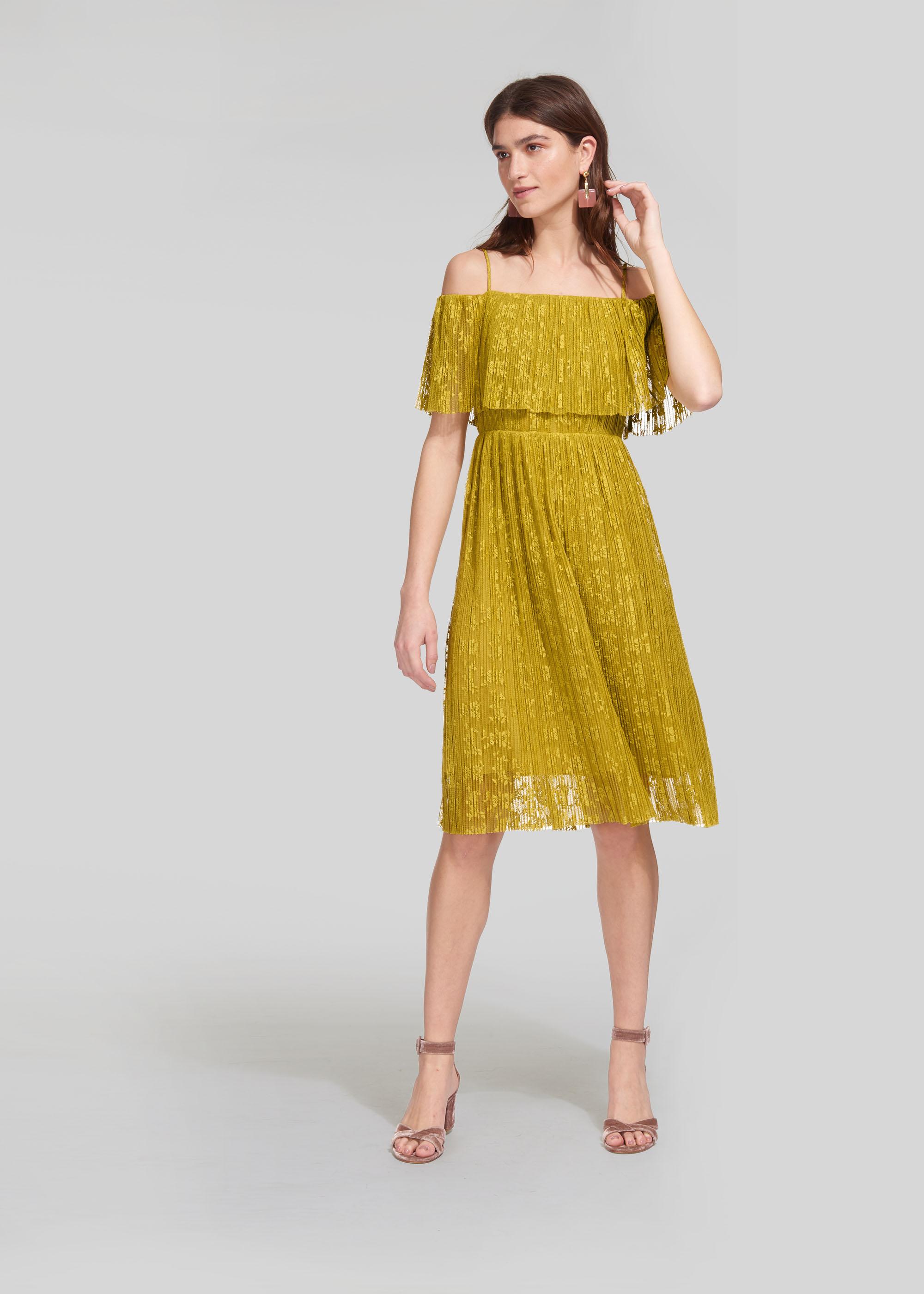 Yellow hotsell whistles dress