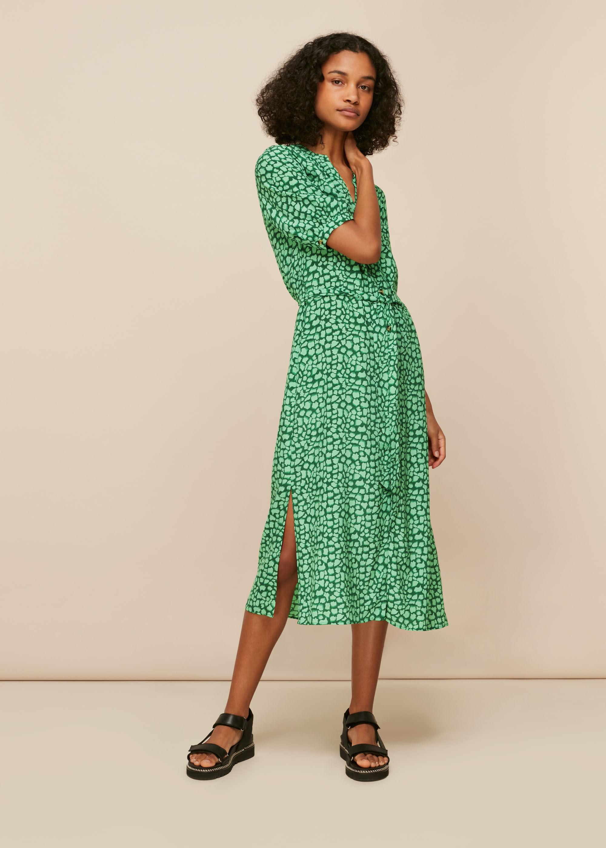 Whistles Synthetic Olivia Giraffe Midi 