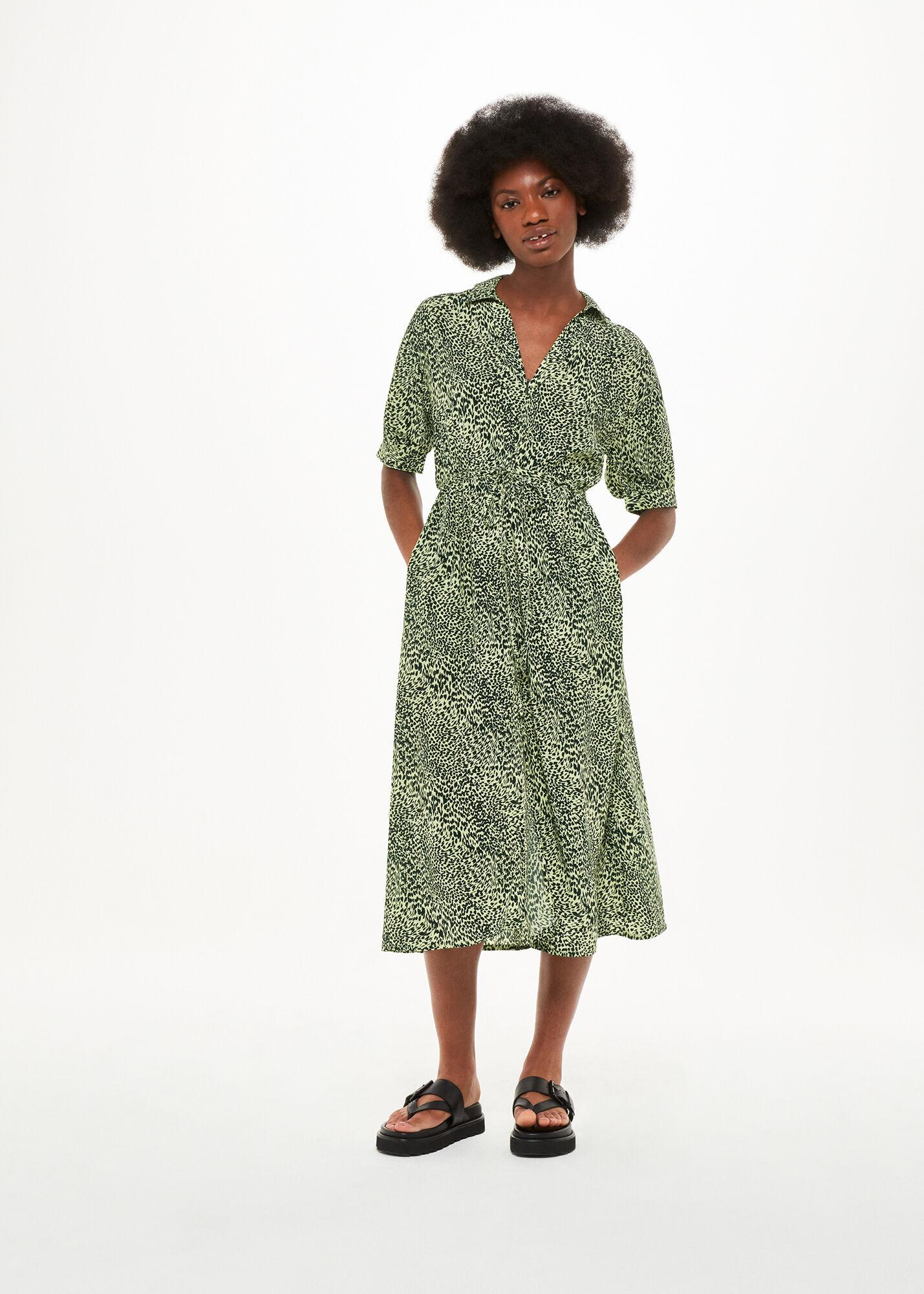 Whistles Green Shirt Dress