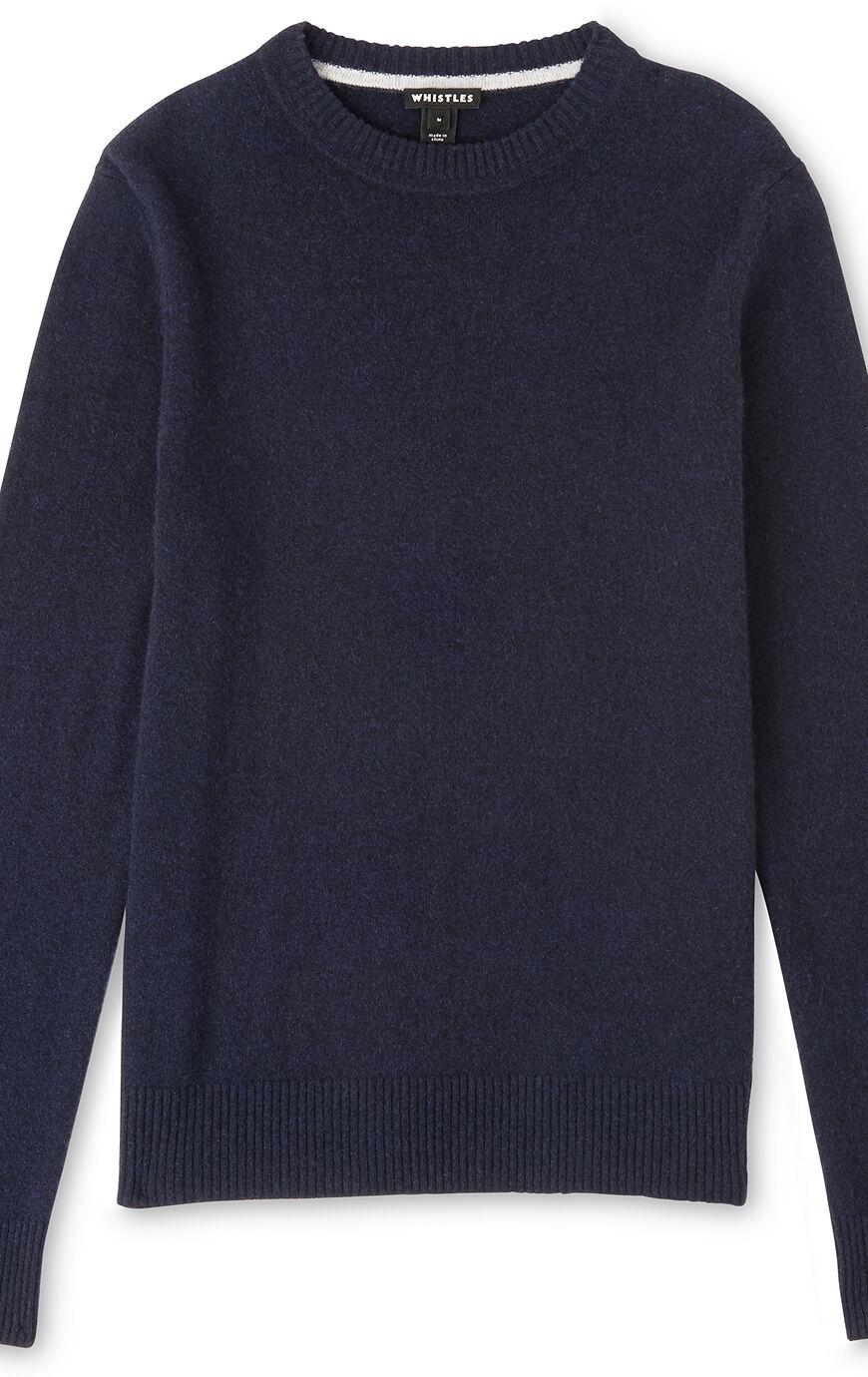Whistles navy cashmere jumper Clearance