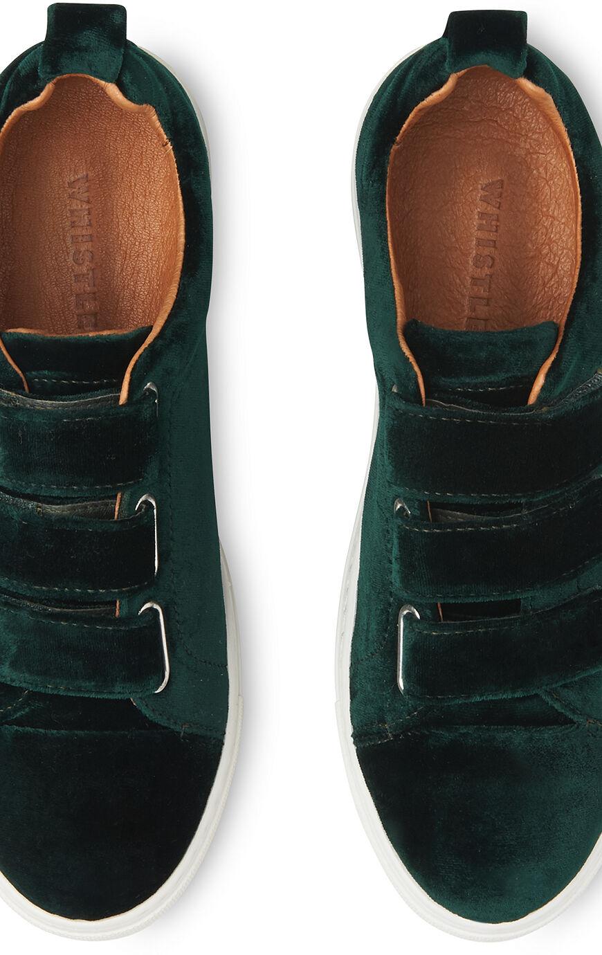 green velvet trainers