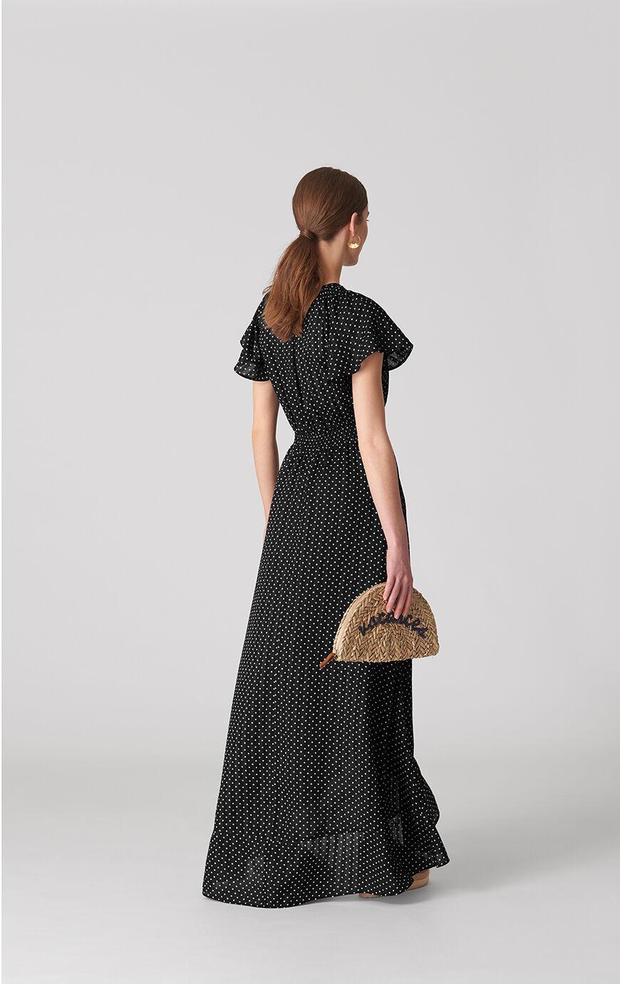whistles spot maxi dress