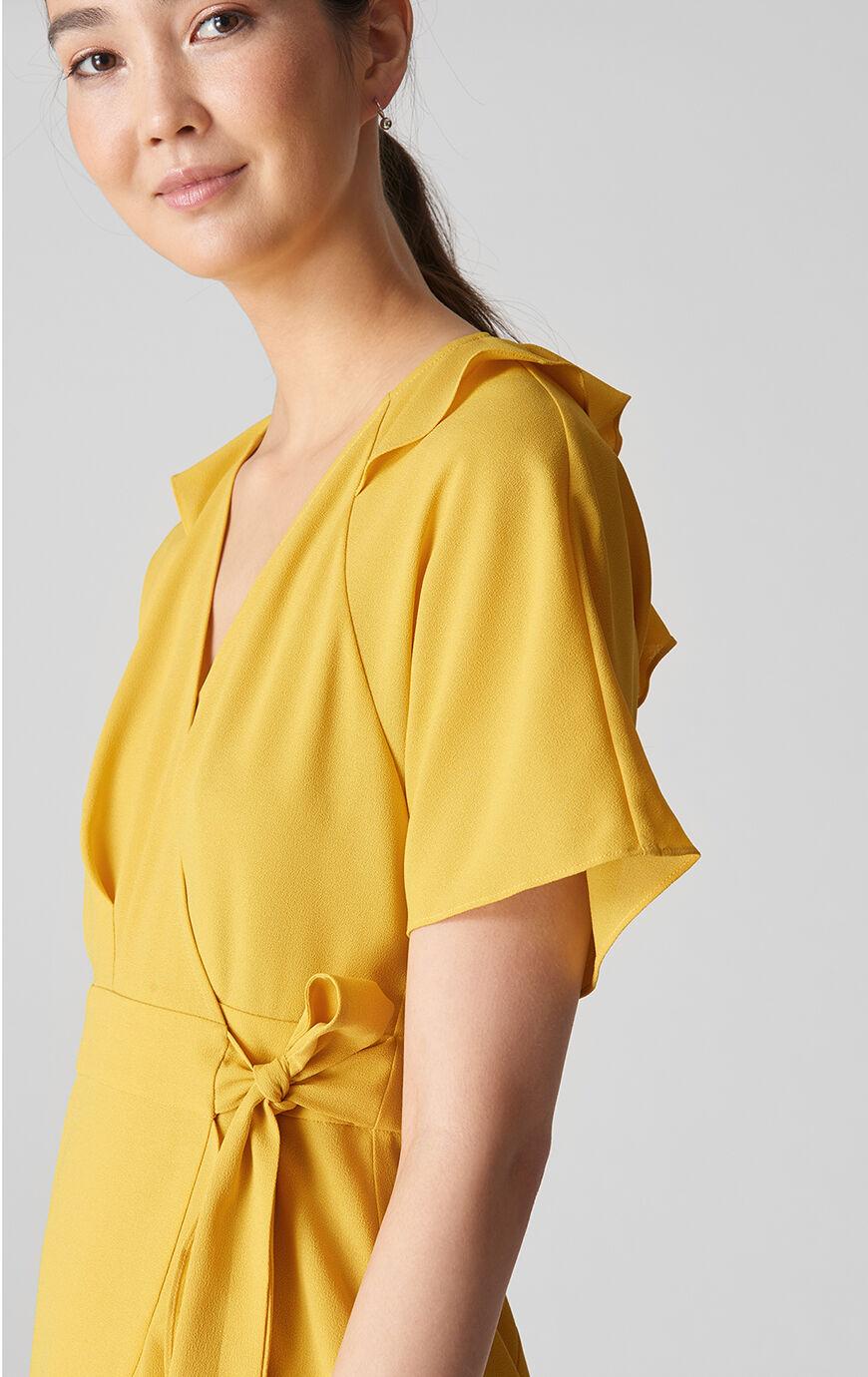 whistles abigail frill wrap dress
