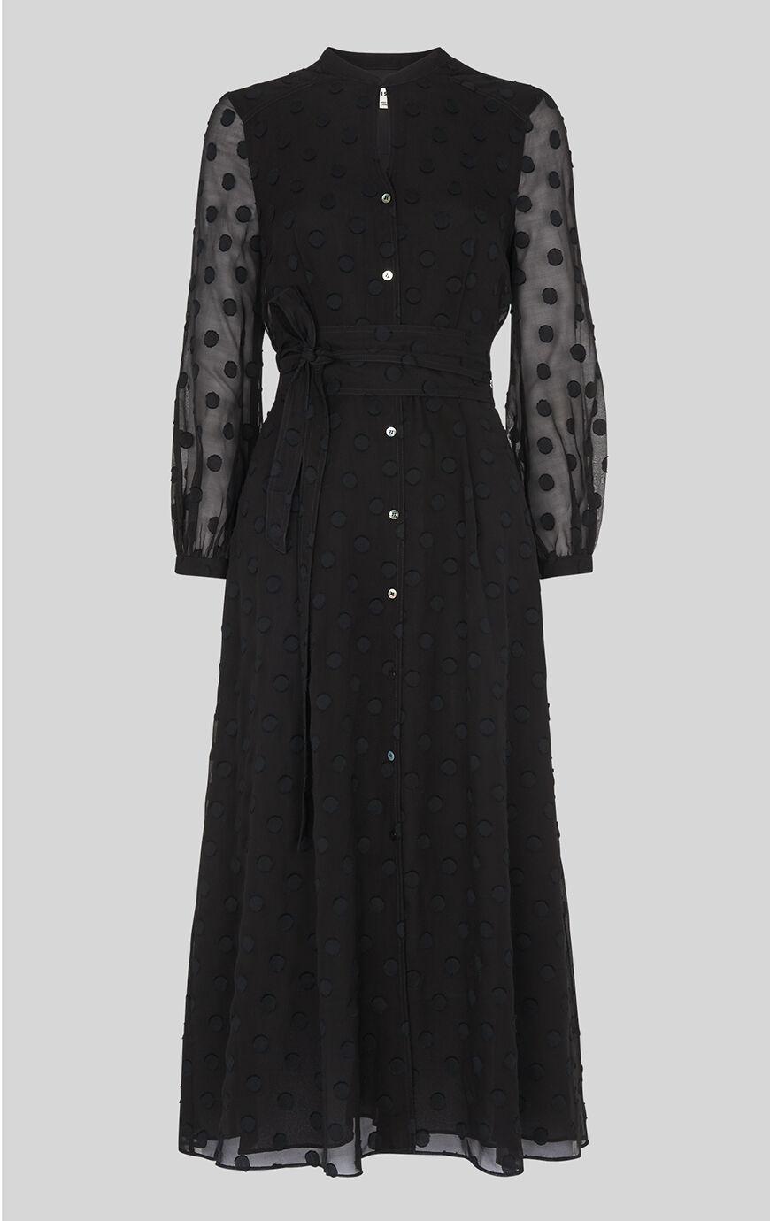 whistles montrose dobby midi dress