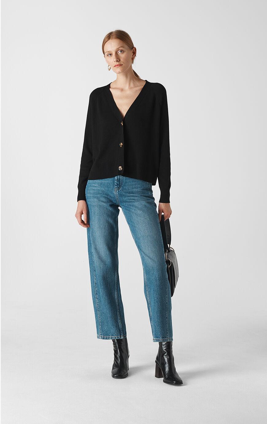whistles button front cardigan