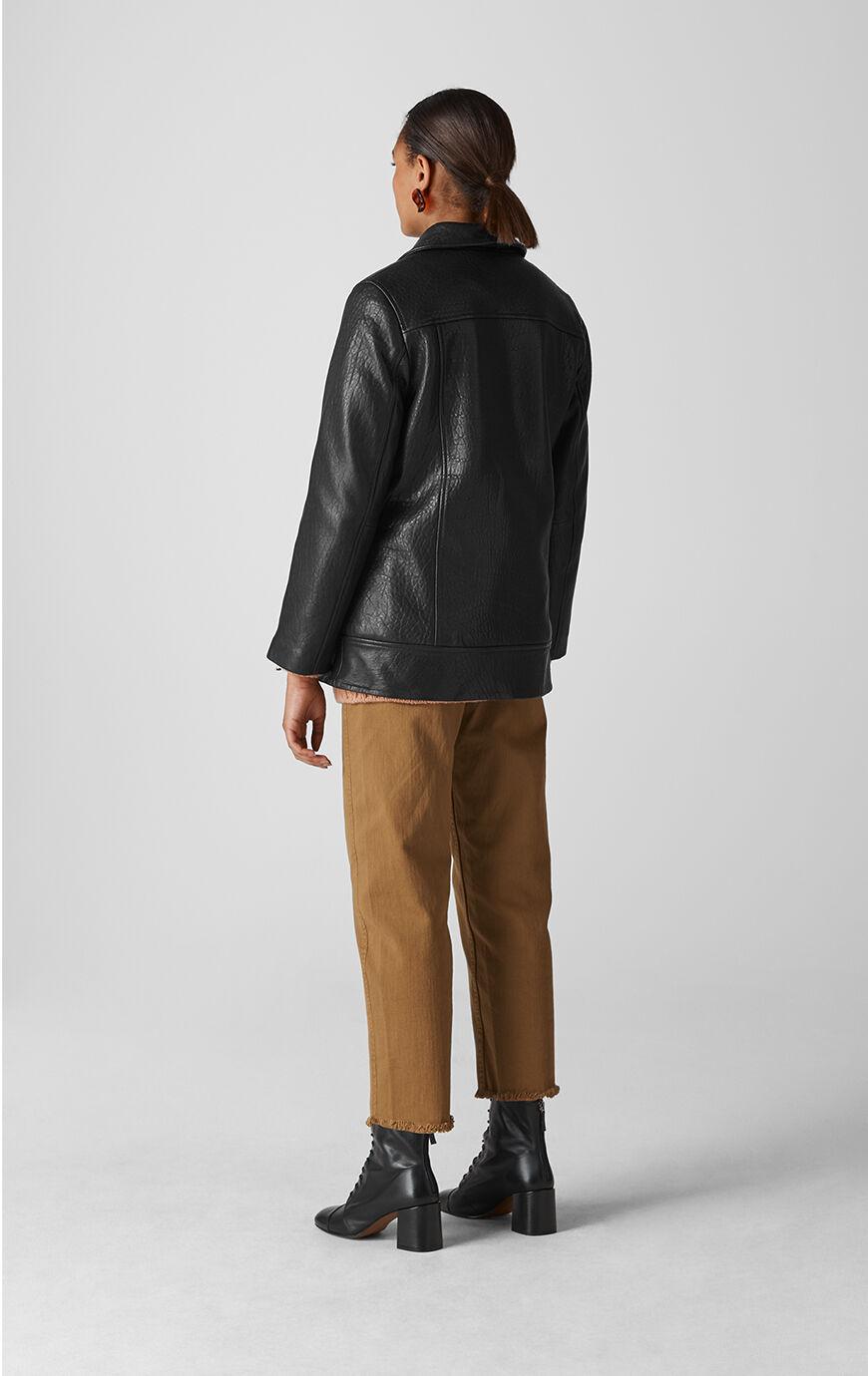 whistles bubble leather jacket