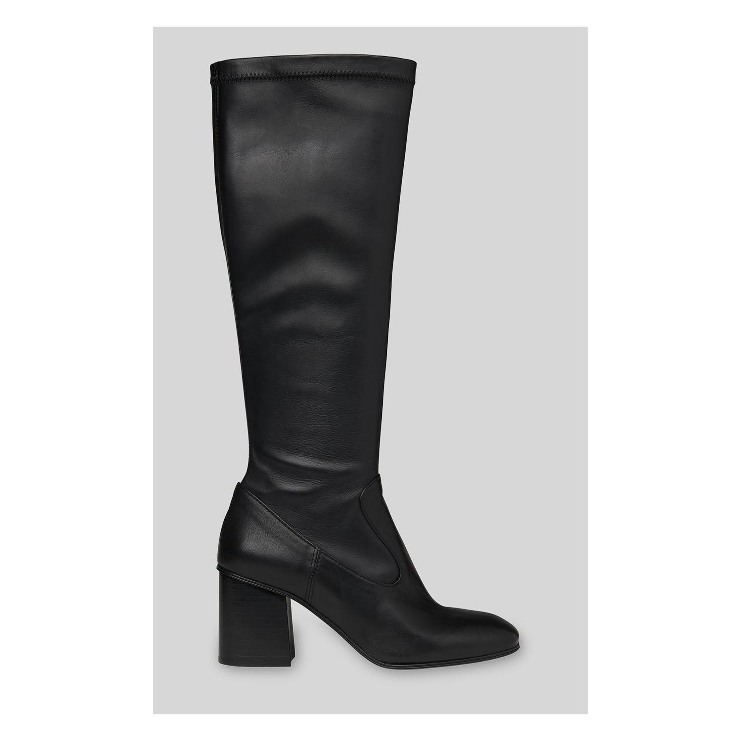 Whistles Leather Vittoria Knee High Boots in Black - Lyst