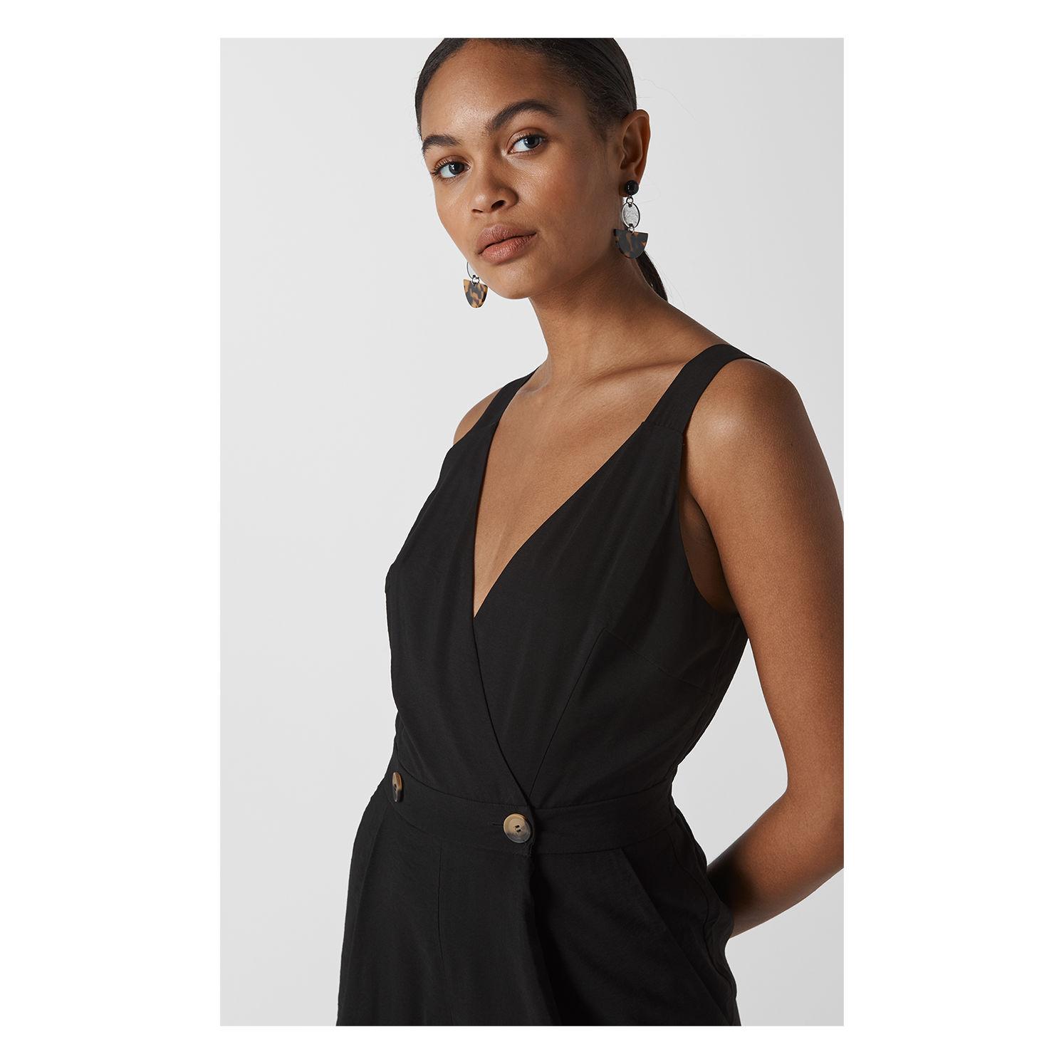 whistles lara button jumpsuit
