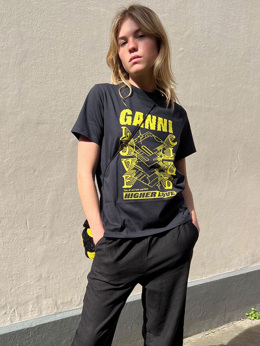 Ganni Basic Cotton Jersey Love Relaxed 