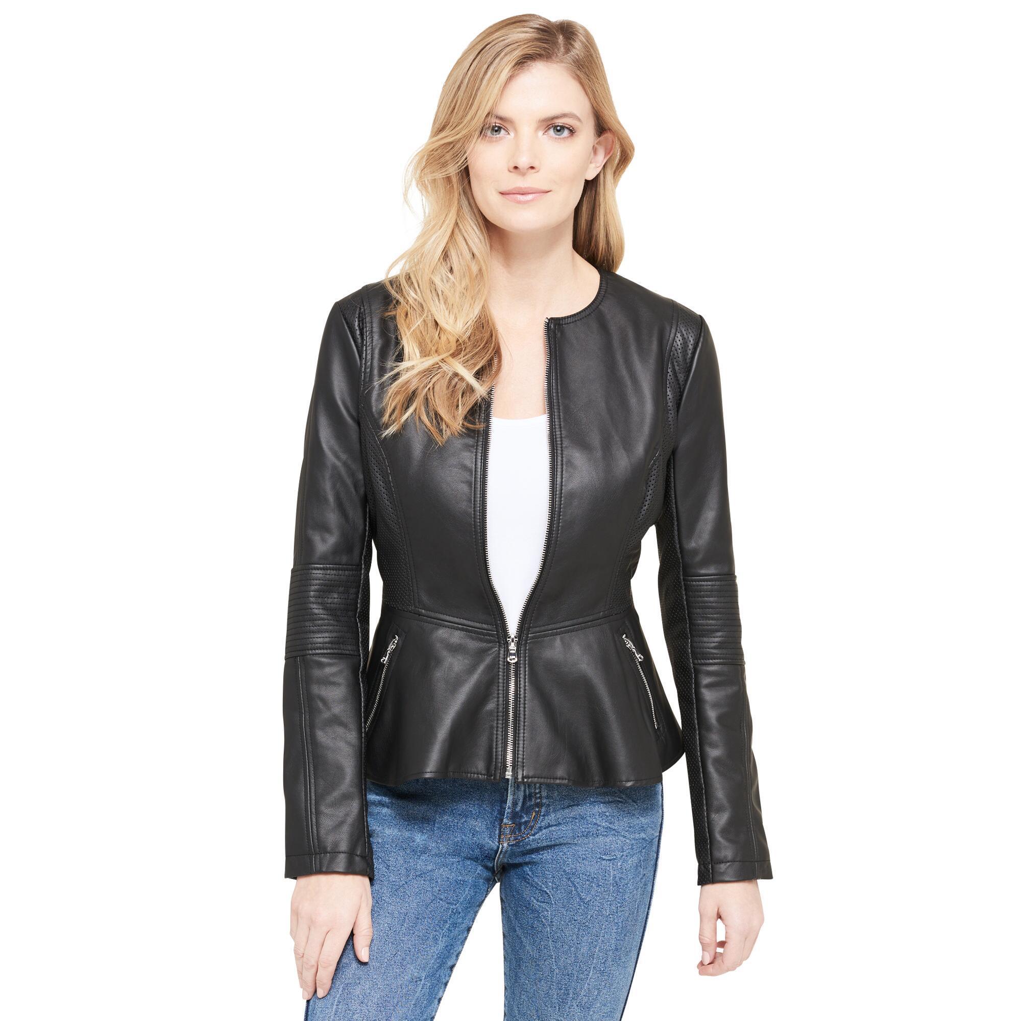 designer faux leather jacket