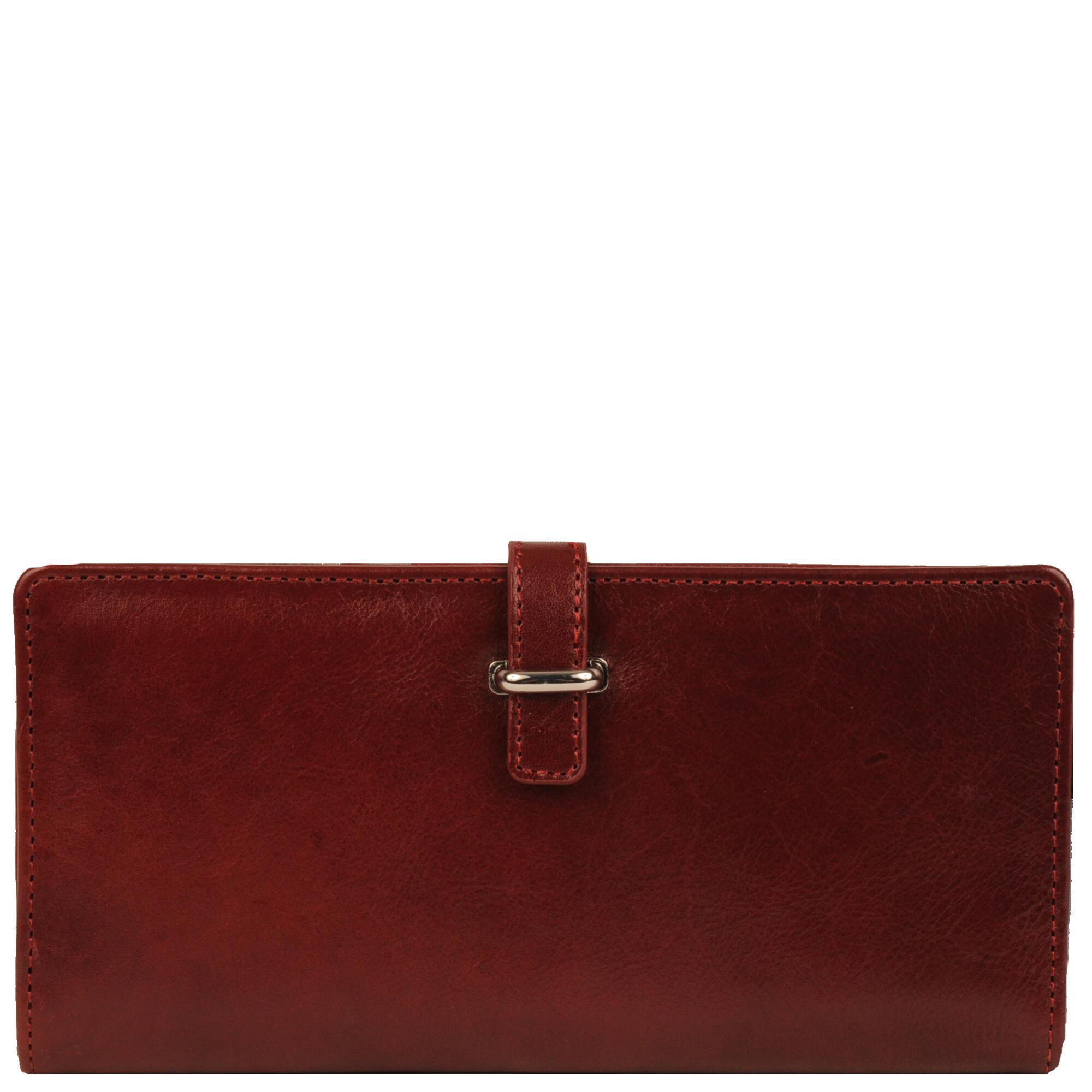 Wilsons Leather Roma Buckle Leather Card Case Wallet in Red - Lyst