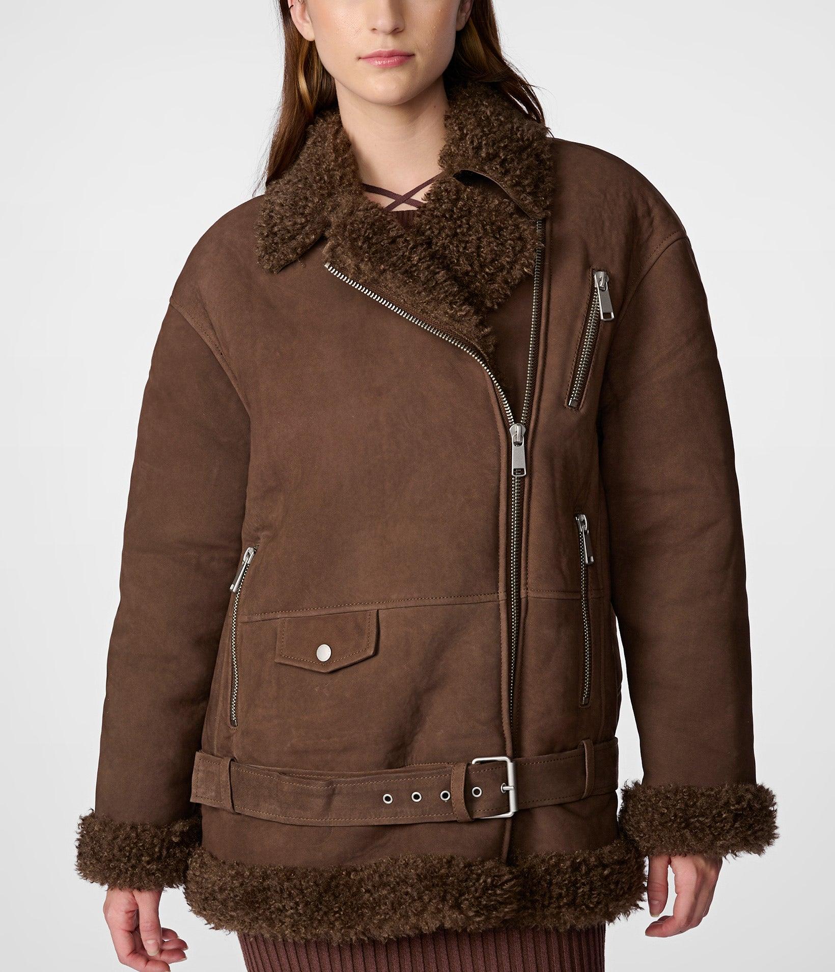Wilsons leather shop faux fur