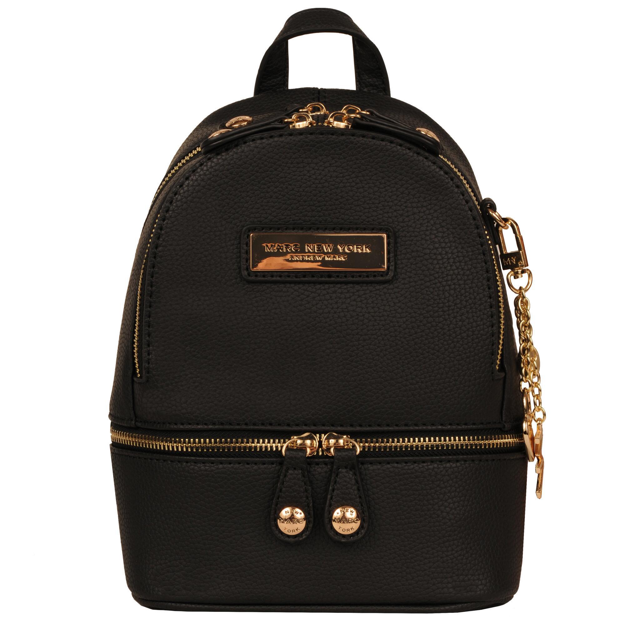 Wilsons Leather Marc New York Mini Zip Around Faux-leather Backpack in ...
