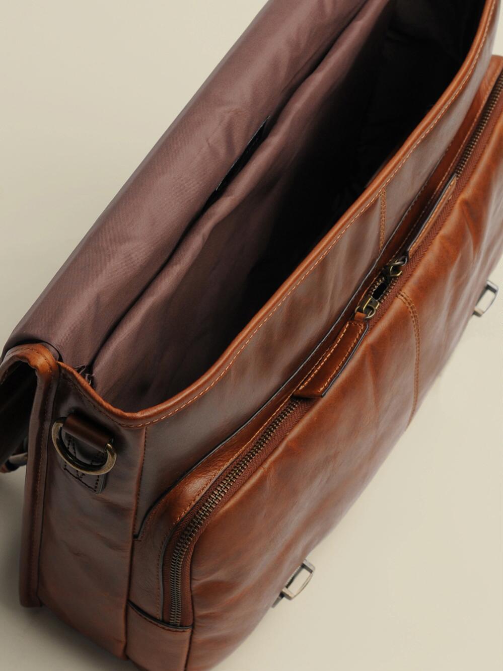 Wilsons Leather Springfield Vintage Leather Briefcase in Brown for Men