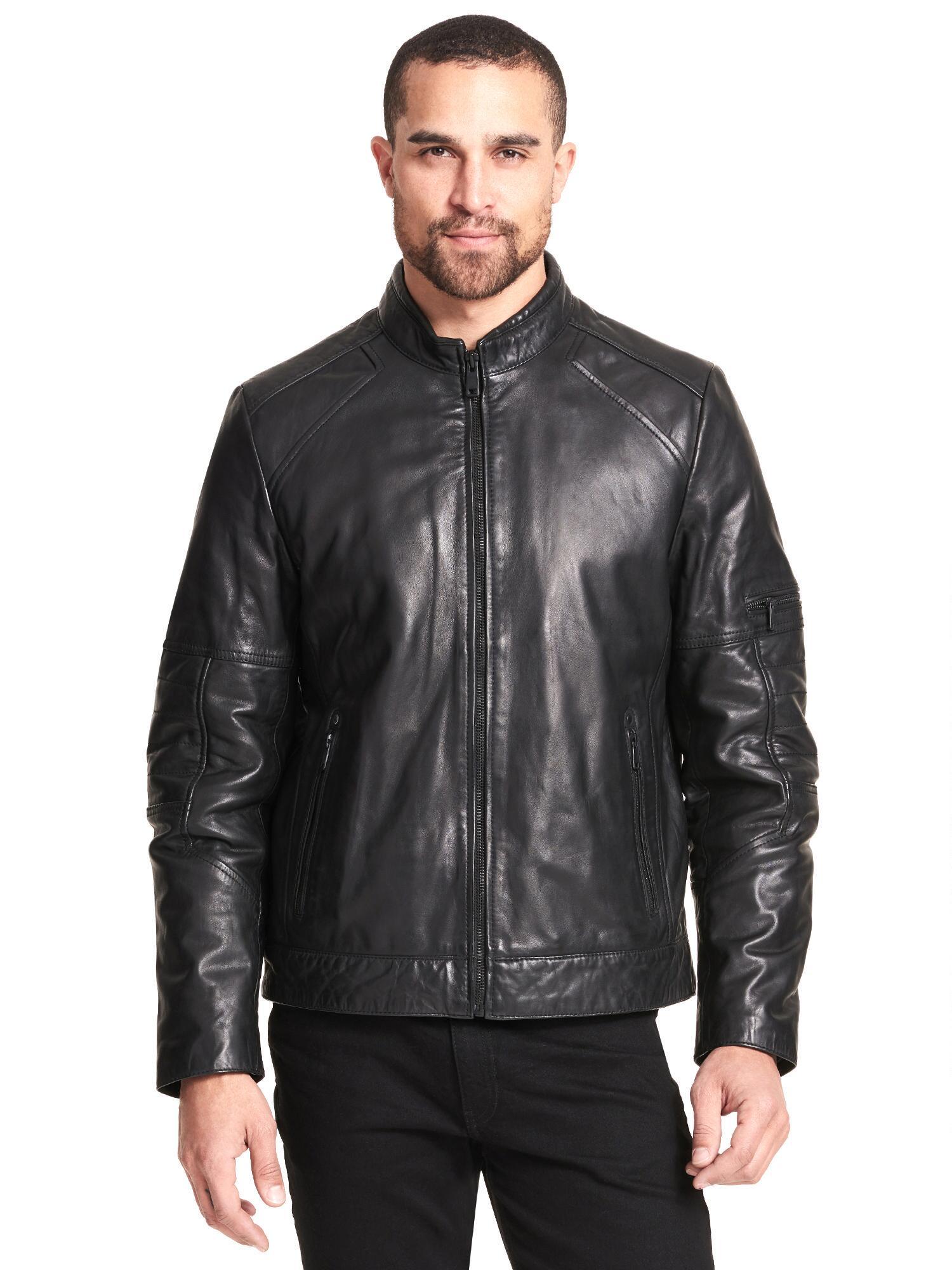 Wilsons Leather Toby Leather Jacket in Black for Men - Lyst