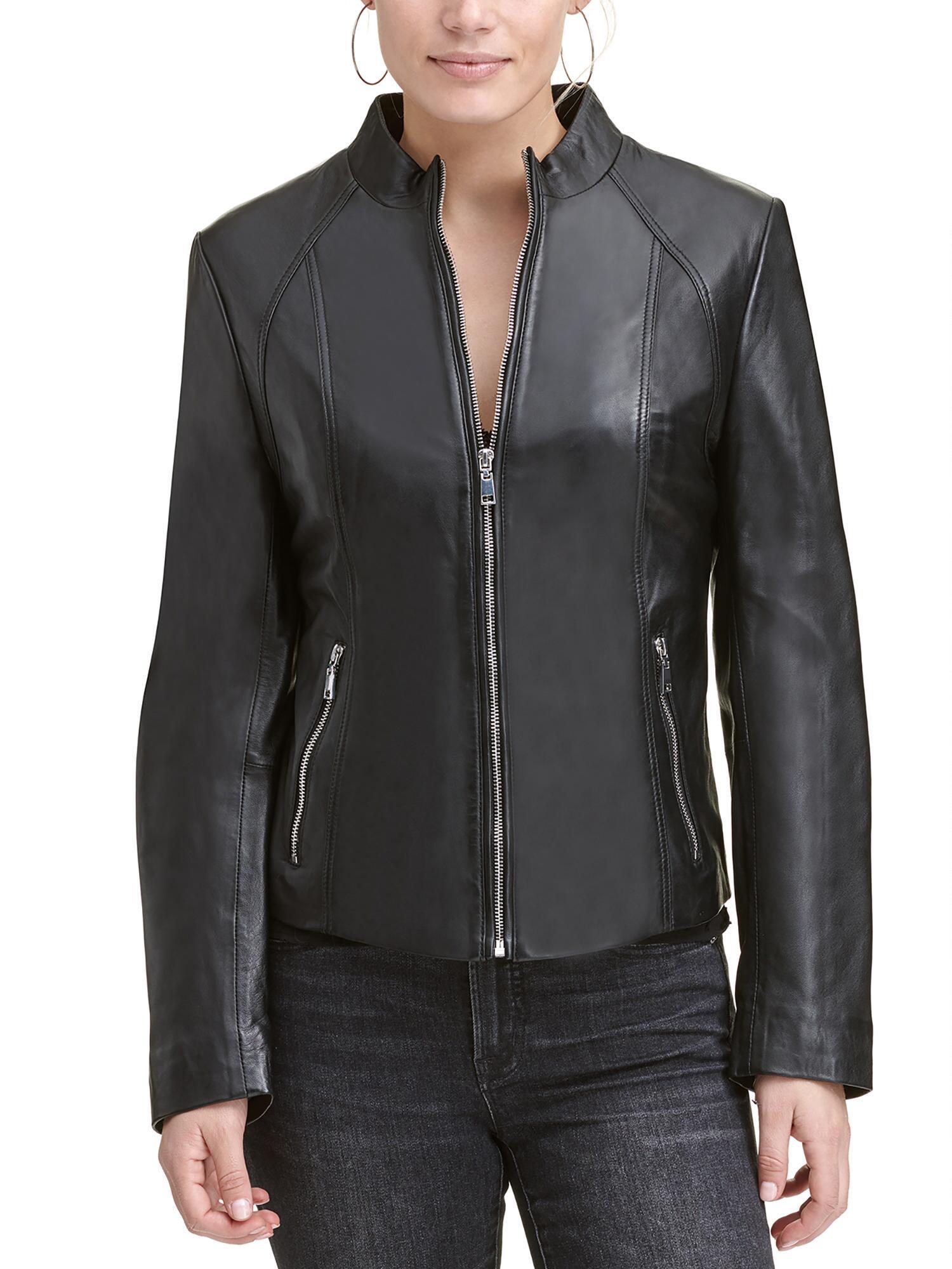 womens leather scuba jacket