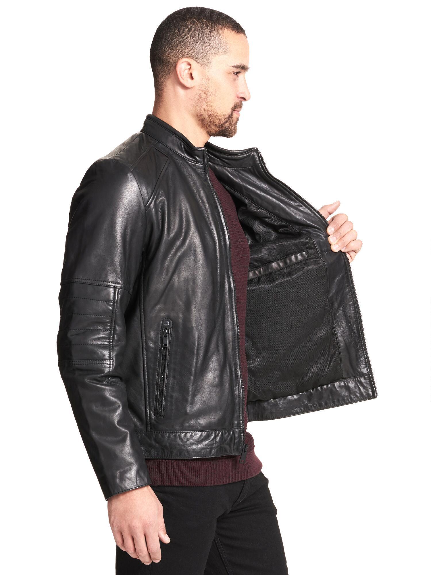Wilsons Leather Toby Leather Jacket in Black for Men - Lyst