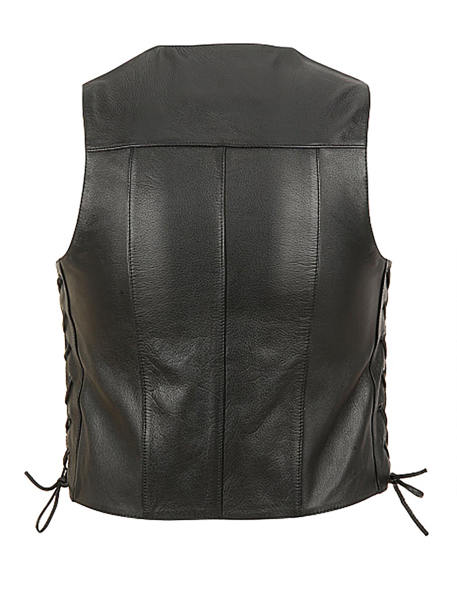 Wilsons Leather Don Leather Rider Vest in Black for Men - Lyst