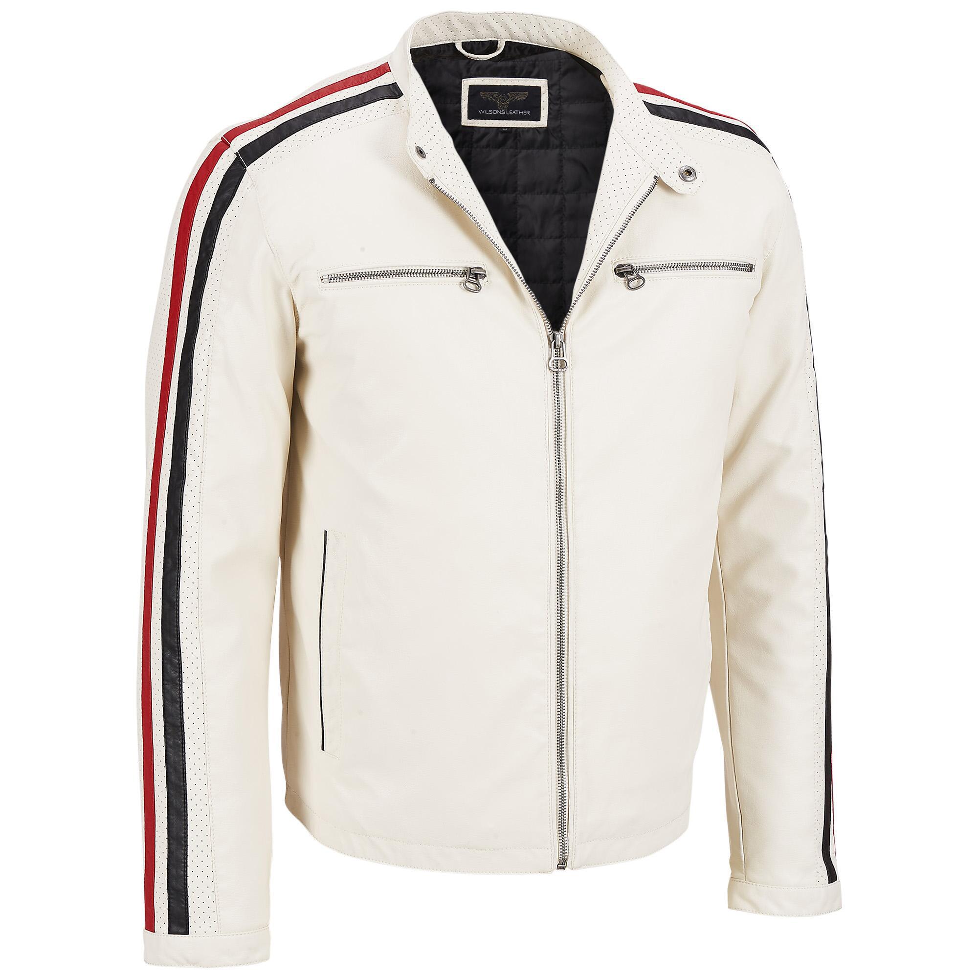 wilson leather white jacket