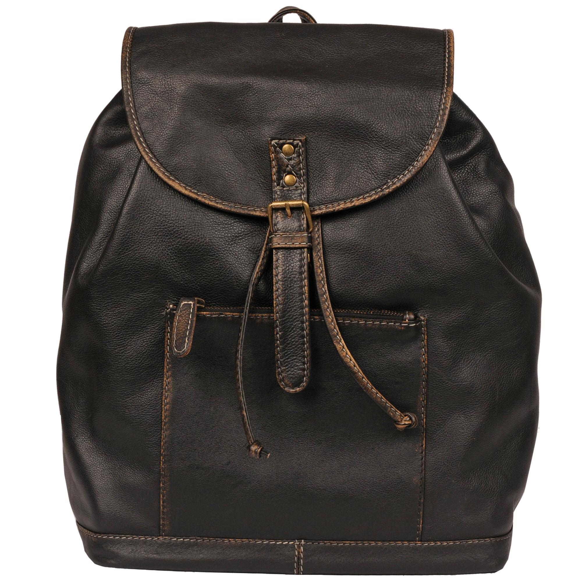 Wilsons Leather | Men's Steve Leather Laptop Backpack | Black