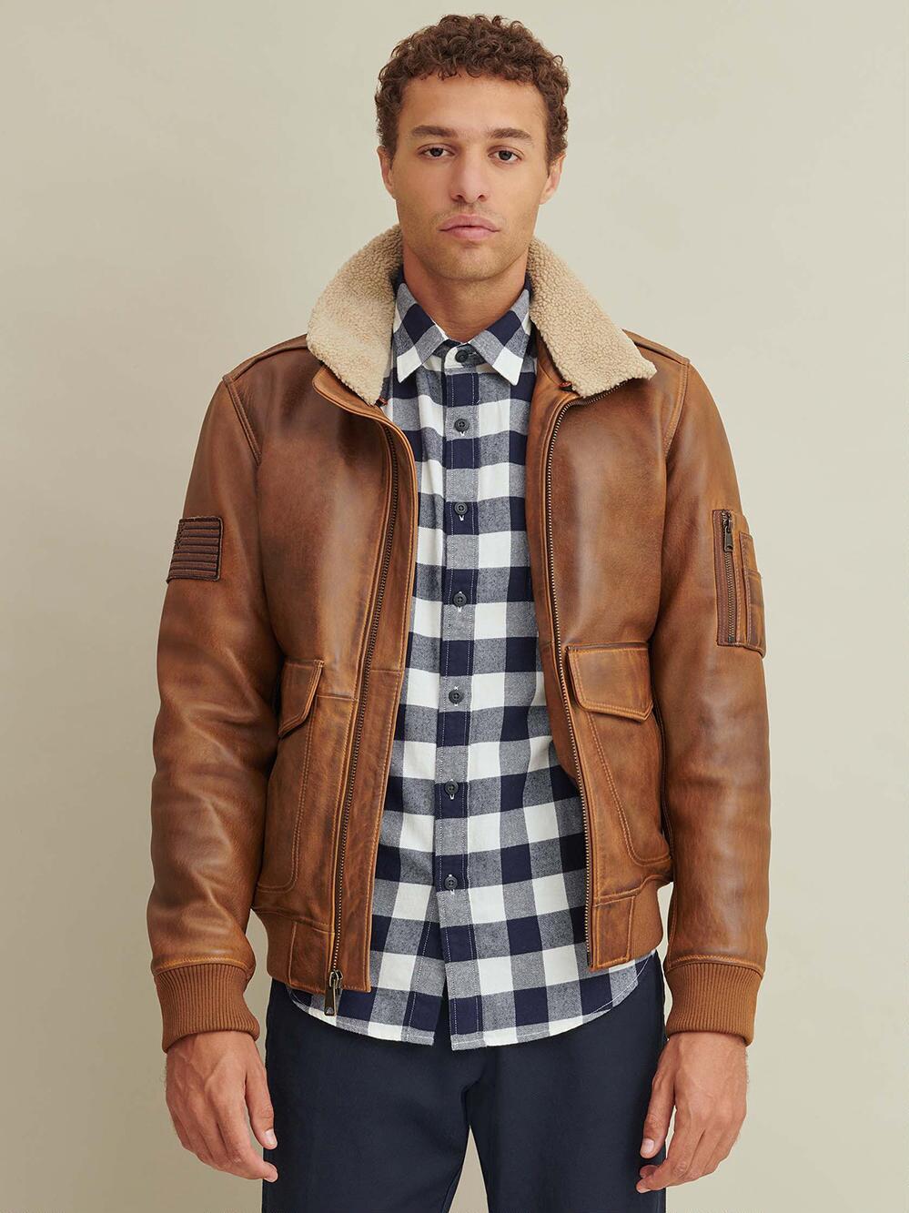 wilson leather flight jacket