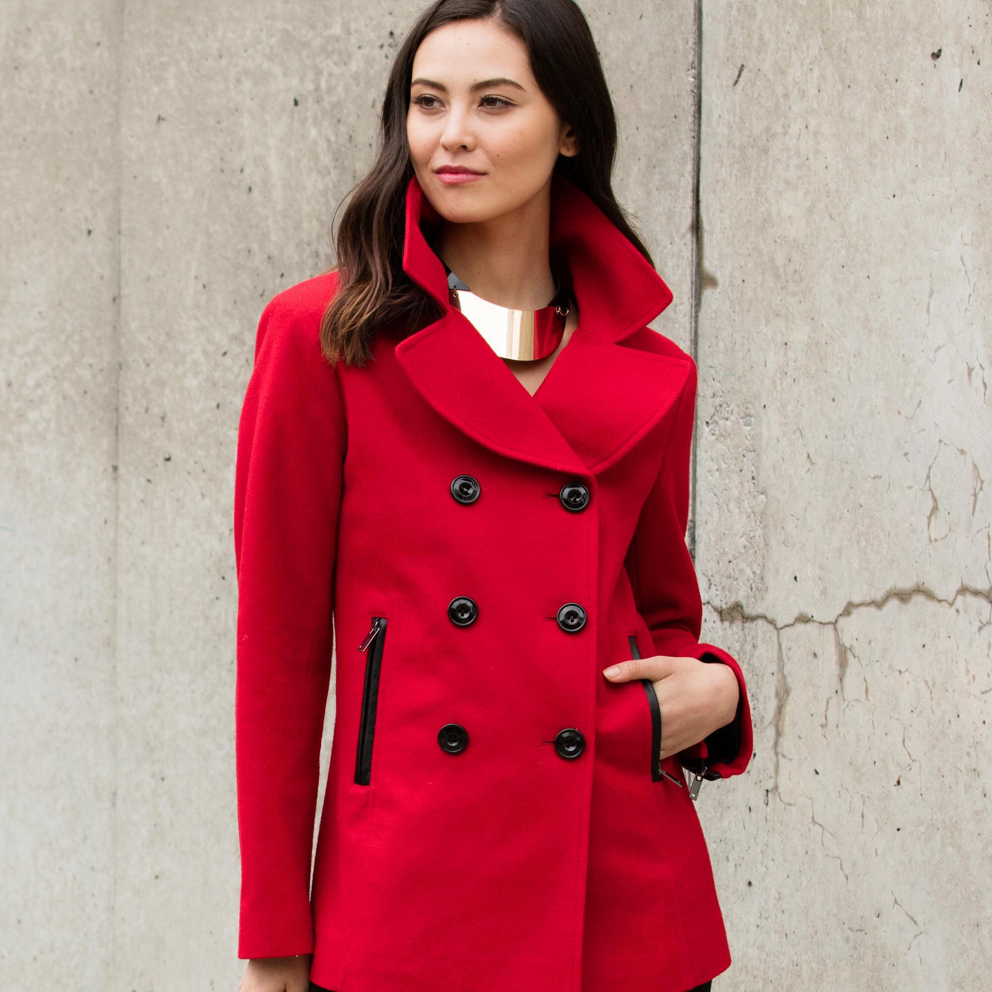 black rivet raincoat