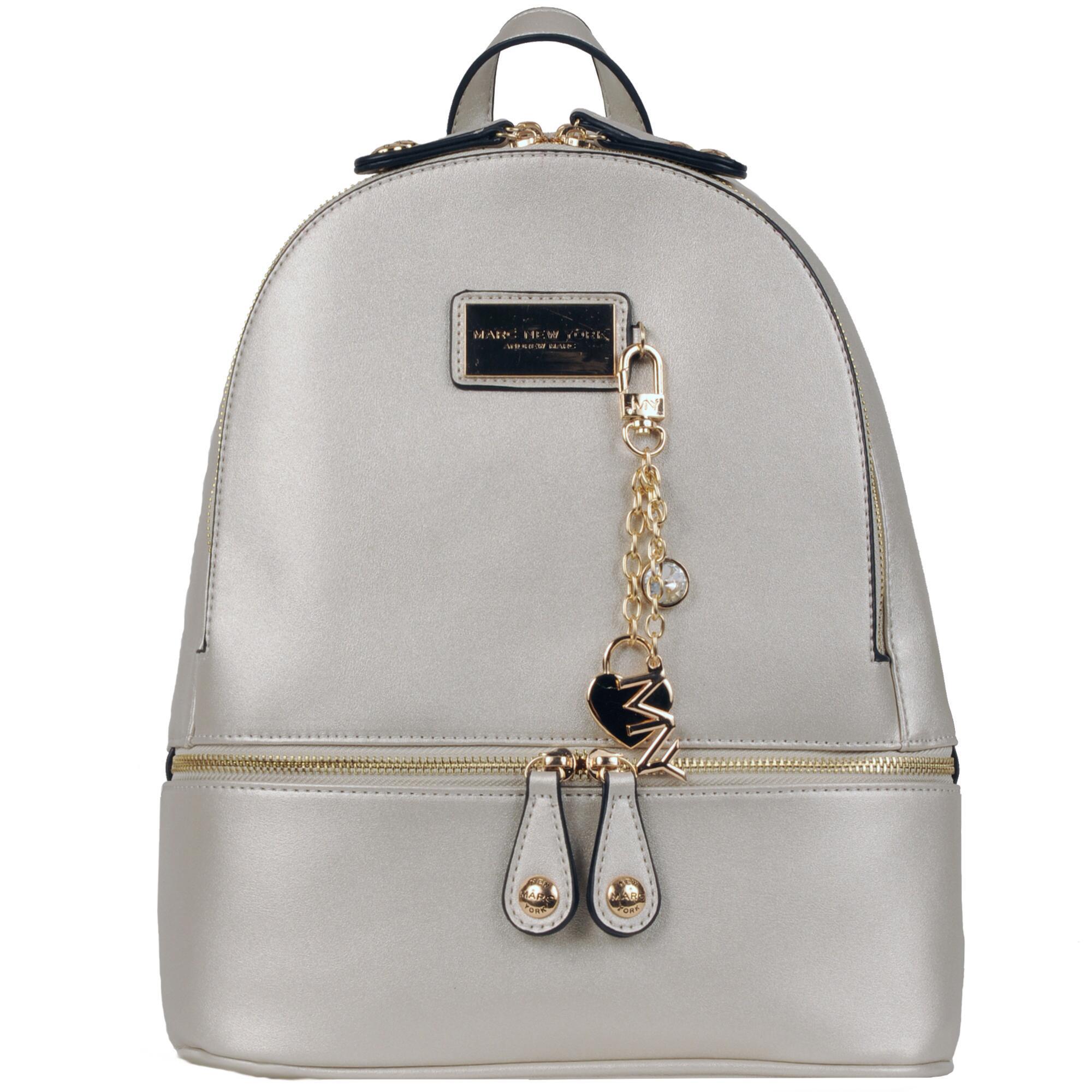 marc new york leather backpack