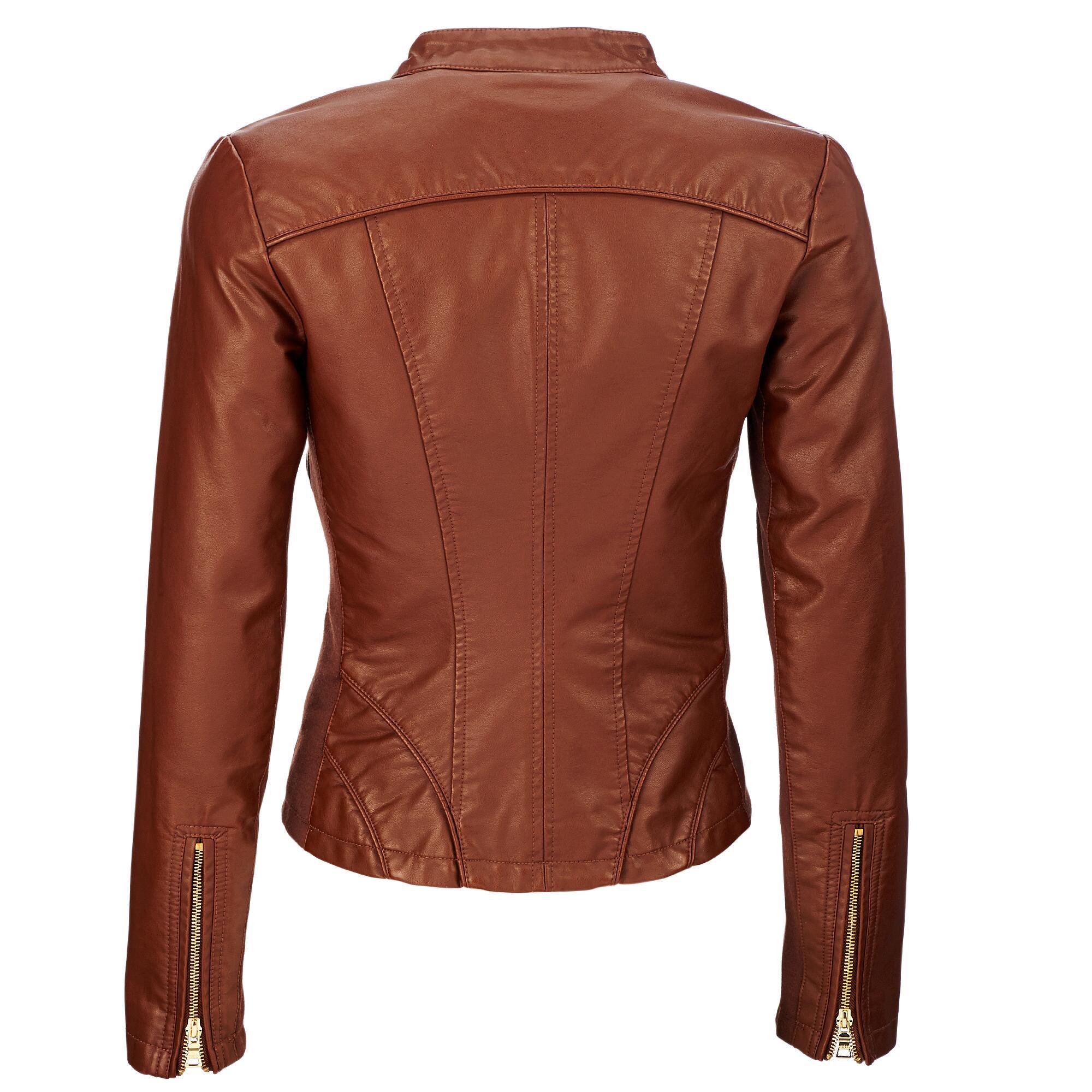 Lyst Wilsons Leather Web Buster Snap Tab Collar Faux Snap Tab Collar Faux Leather Jacket W View Fullscreen