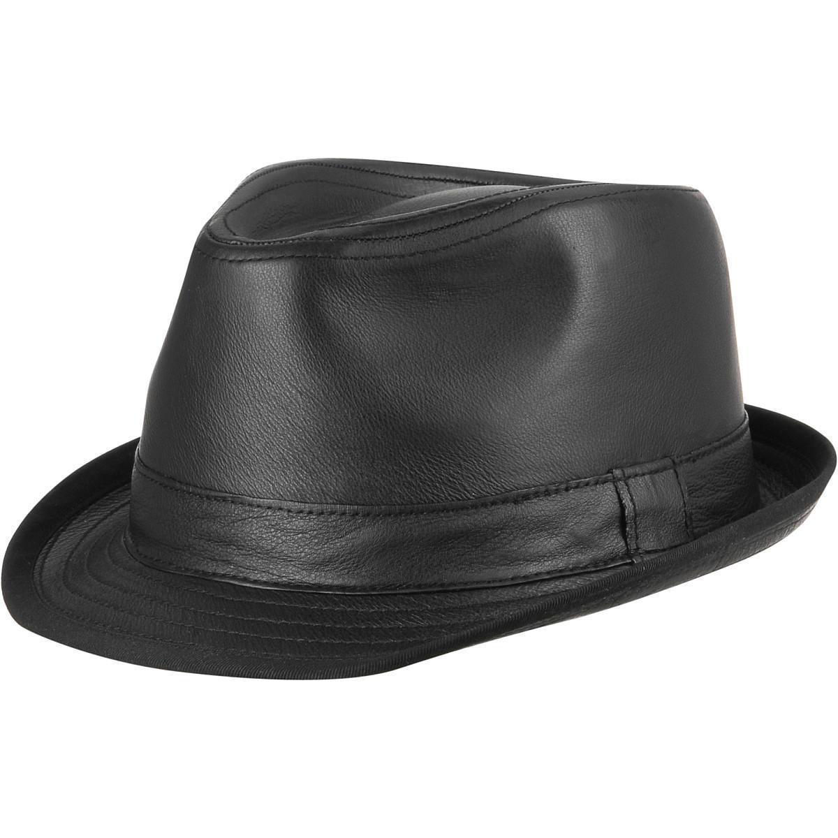 Wilsons Leather Fedora Leather Hat in Black for Men - Lyst