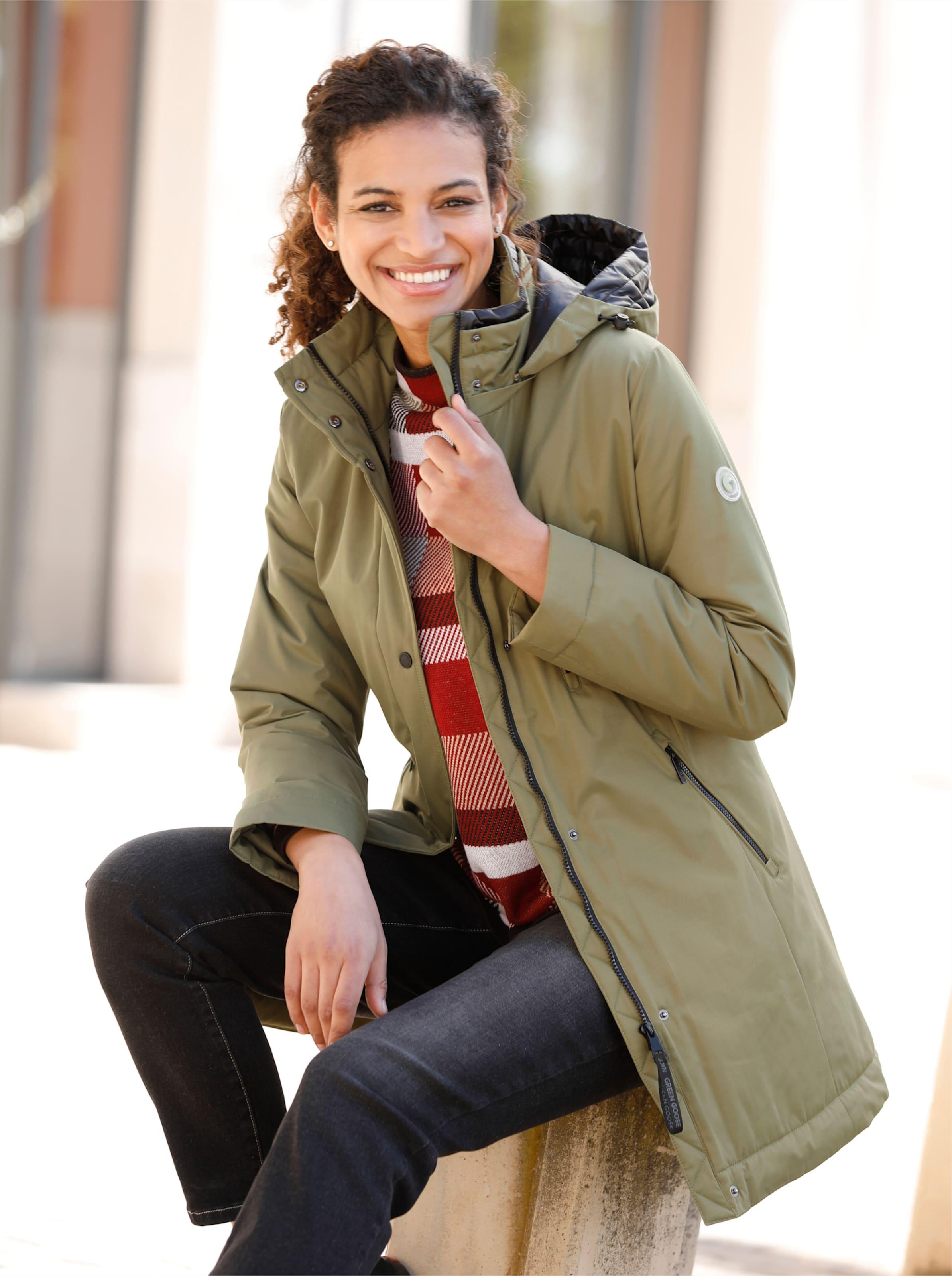 Damen Jacke Green Goose Leichte Steppjacke Green Goose Leichte