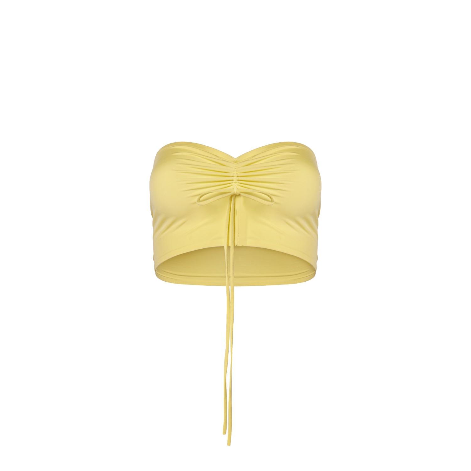 topshop yellow bandeau