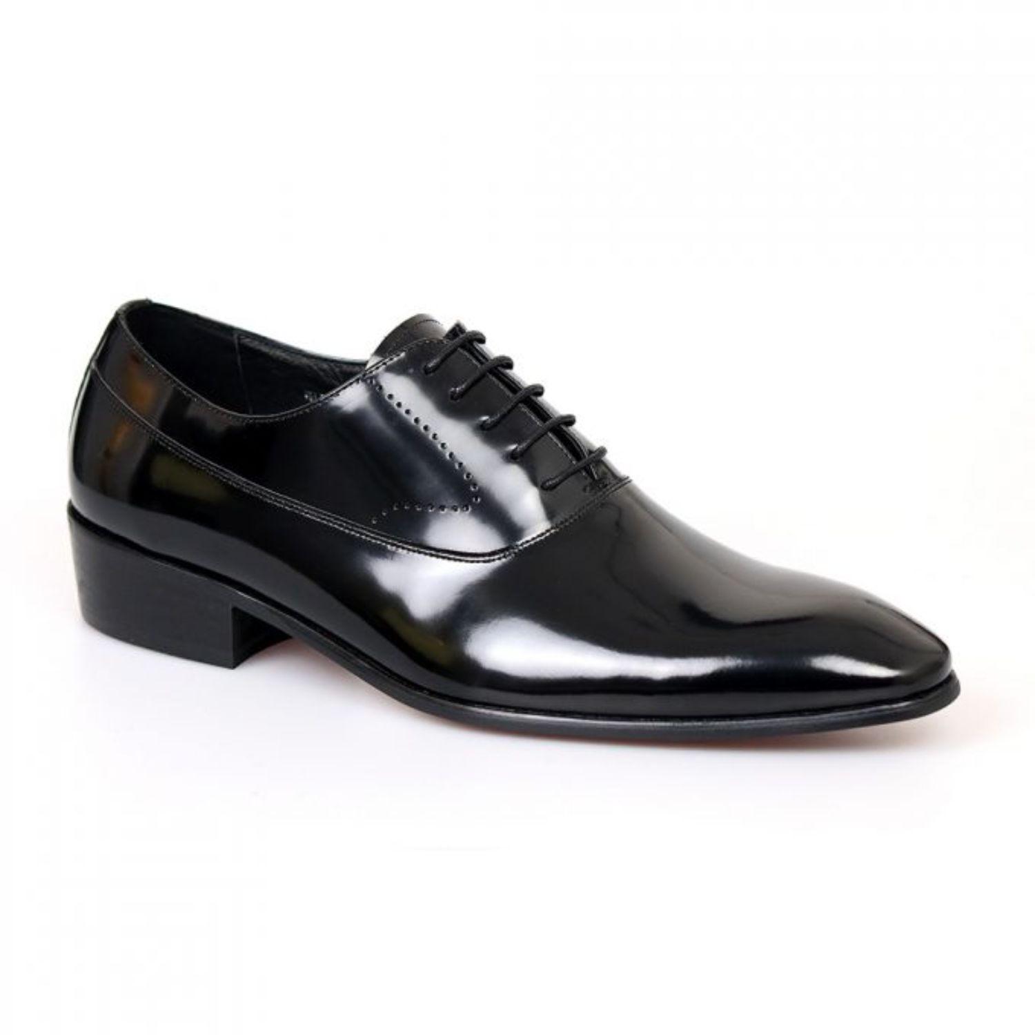 Mens formal hotsell shoes black leather