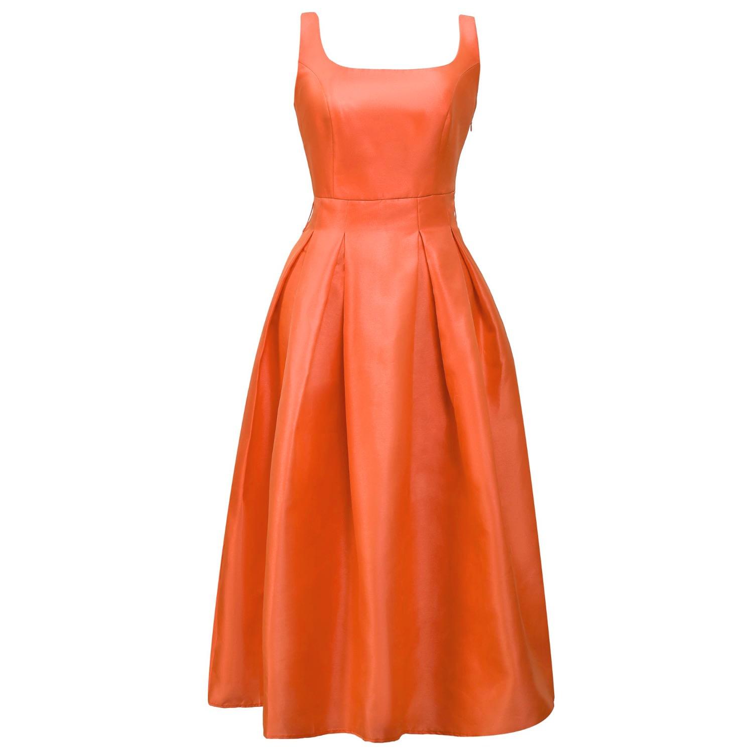 Orange Cocktail and party dresses for Women