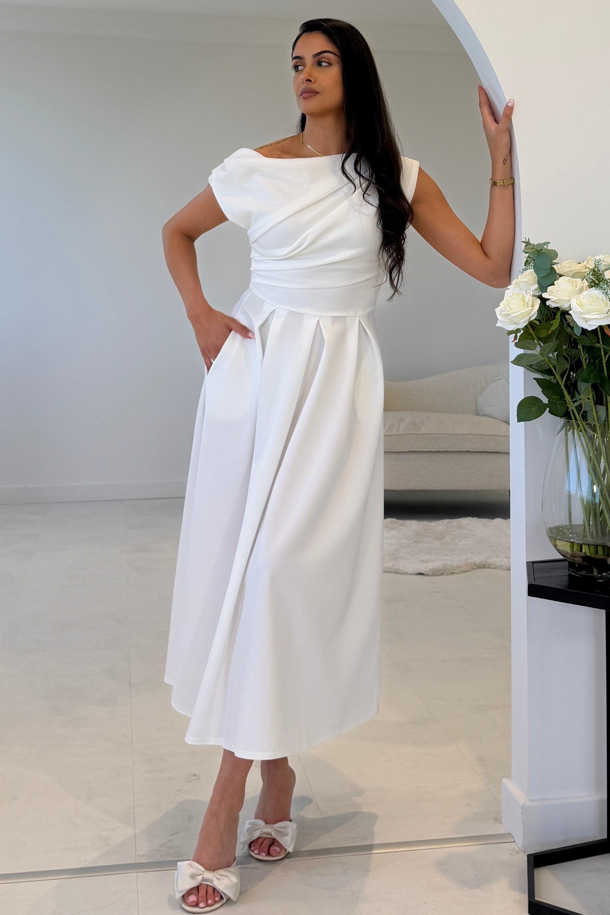 Designer White Skater Dresses for Women - Up to 88% off | Lyst