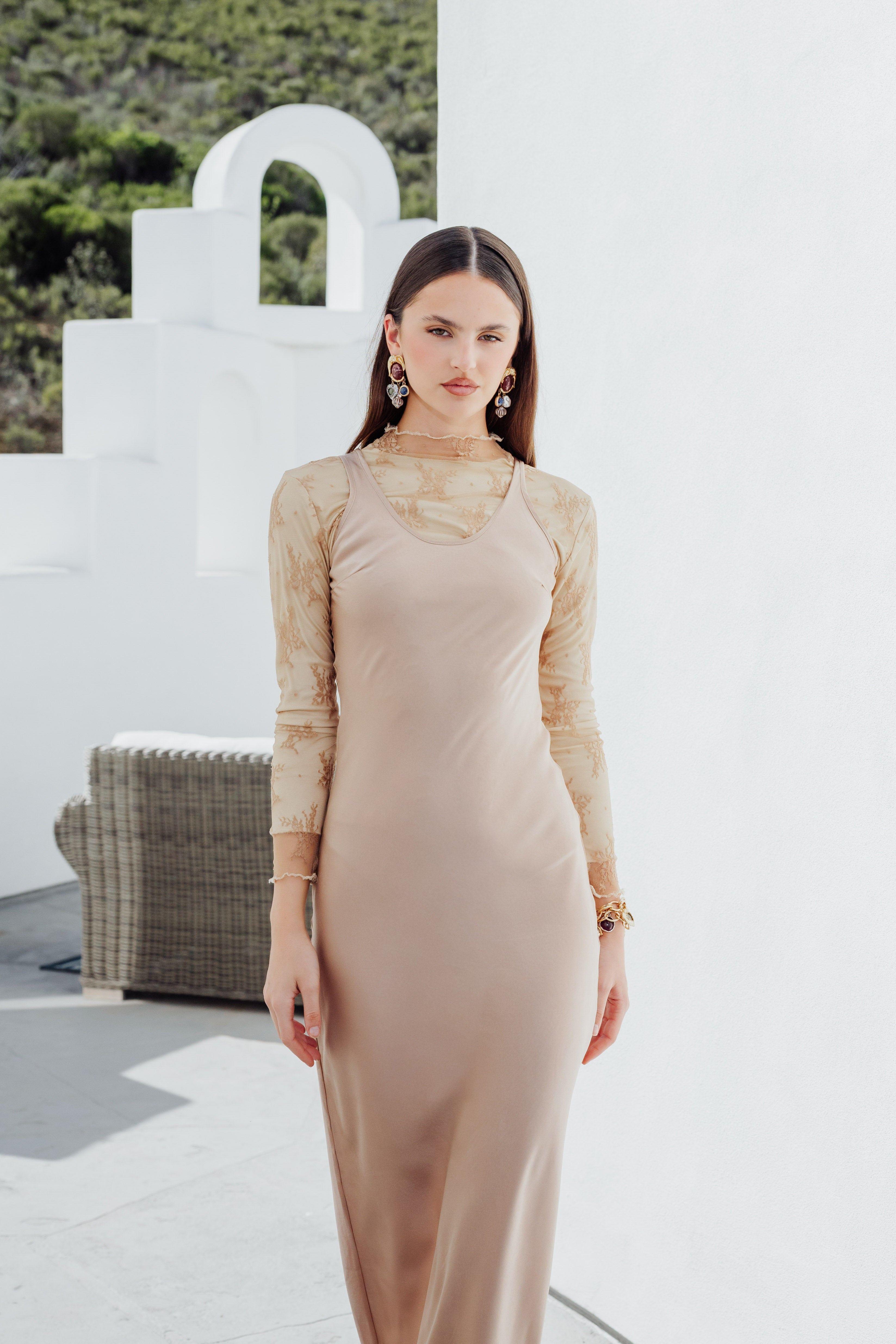 fitted lace wedding dress Mes Demoiselles | Jumper Dress - Yellow