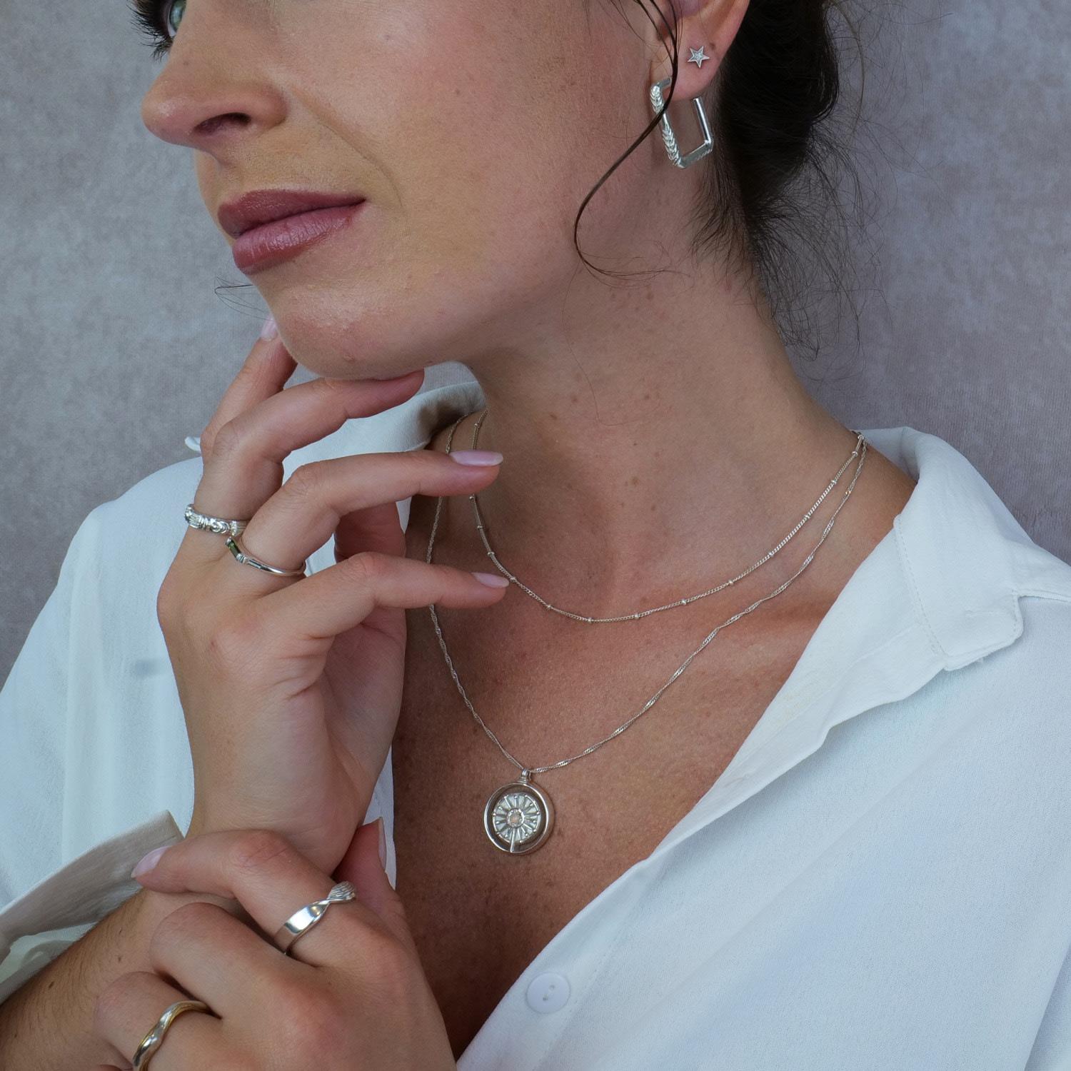 Etta Burton Jewellery Dandelion Necklace in Metallic Lyst UK