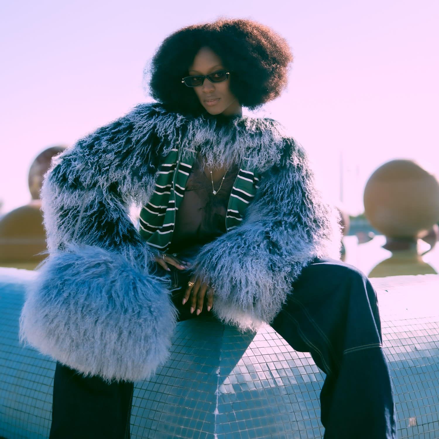 Shaded the Label Lamorna & Mongolian Shearling Multiway Micro 