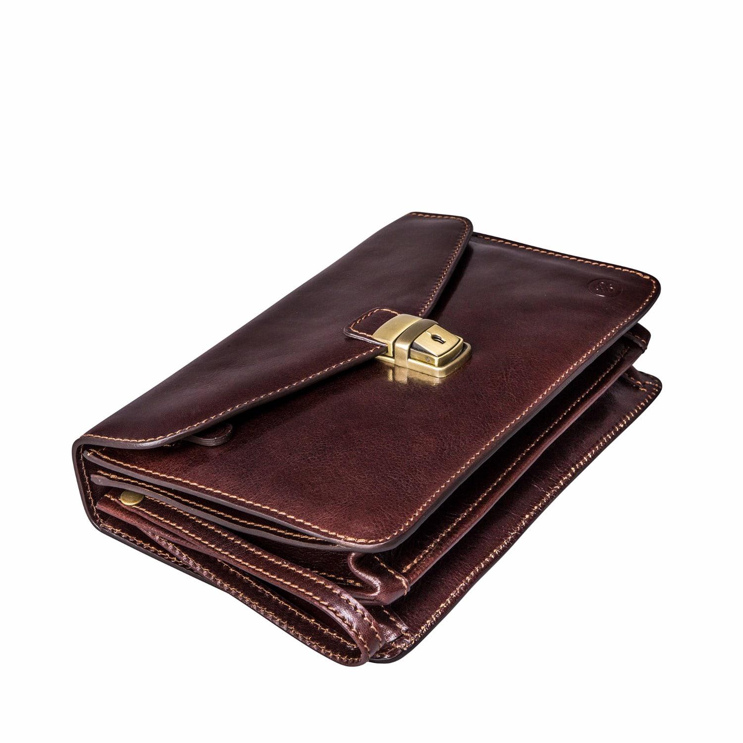 Maxwell Scott Bags Men's Italian Leather Wallet with Coin Pocket
