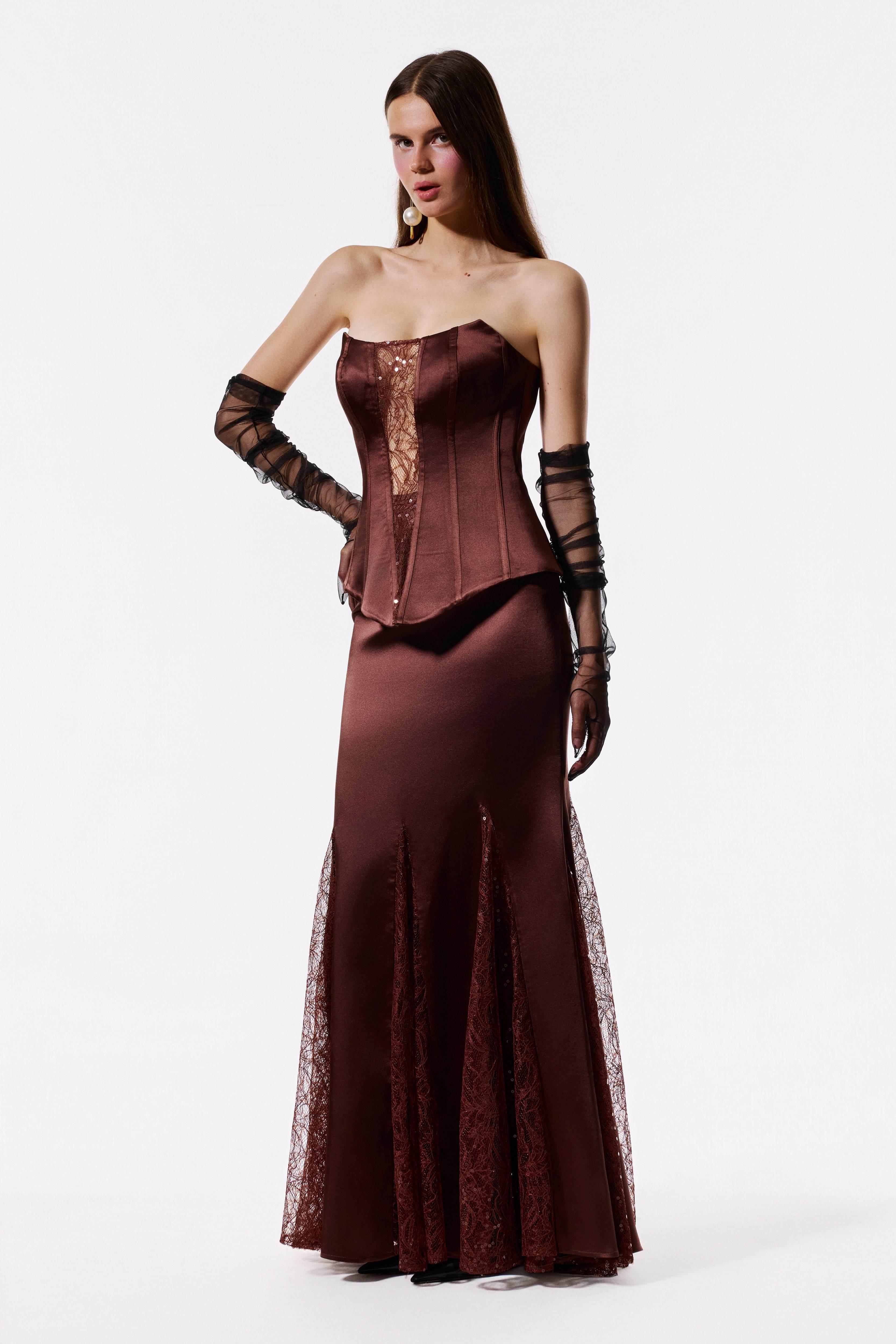 Designer Brown Corset Dresses for Women - Up to 55% off | Lyst